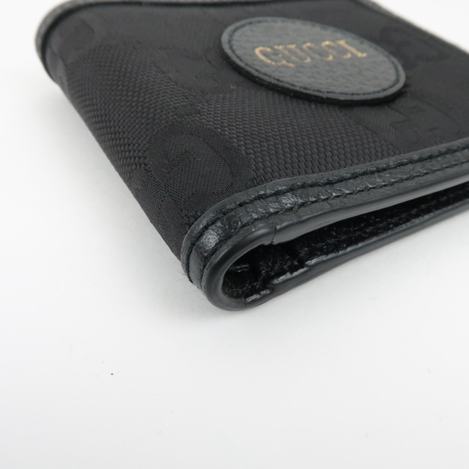 GUCCI Off The Grid Bi-Fold Wallet Canvas Leather Black 625574