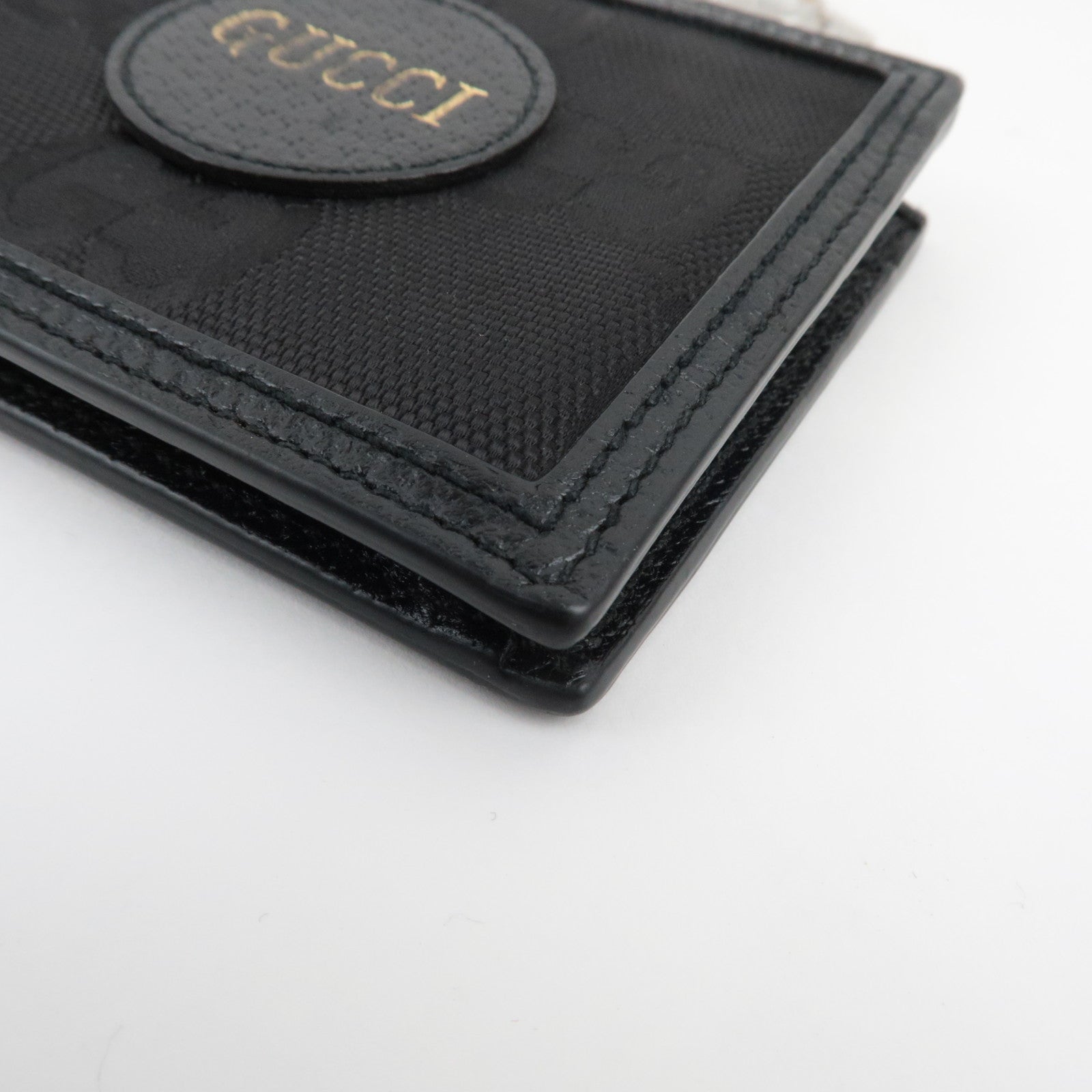 GUCCI Off The Grid Bi-Fold Wallet Canvas Leather Black 625574