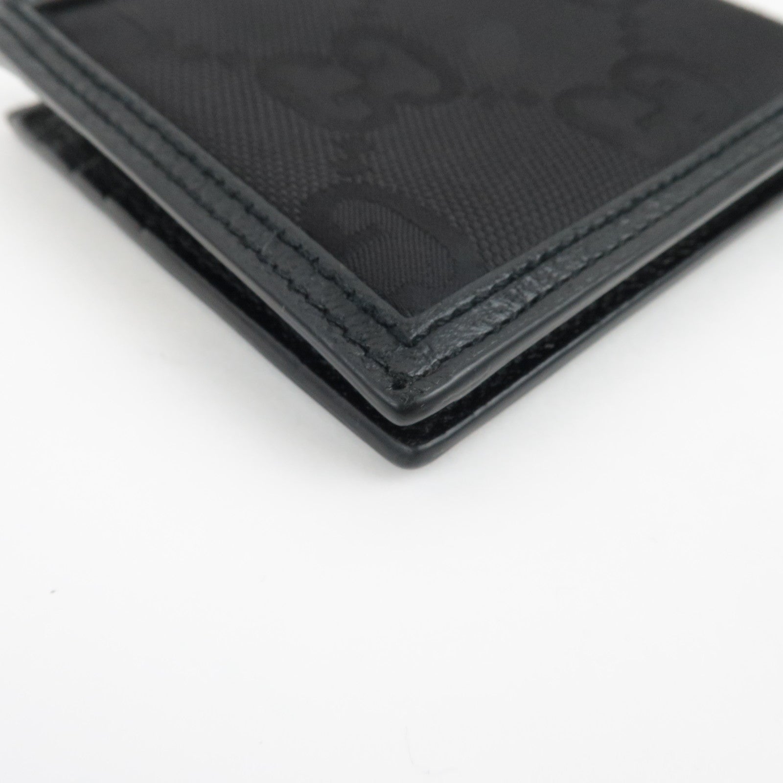 GUCCI Off The Grid Bi-Fold Wallet Canvas Leather Black 625574