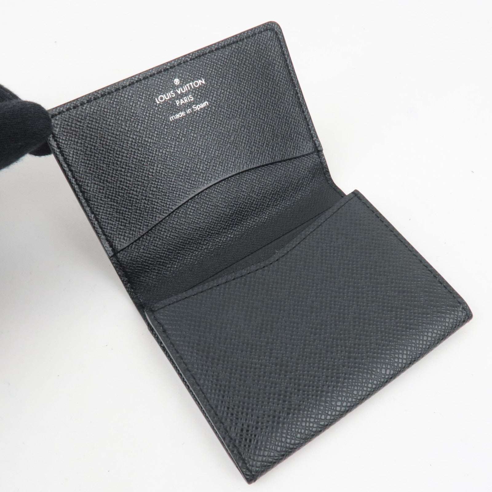 Louis Vuitton Taiga Envelope Carte De Visite Card Case Ardoise M30922 CA3077