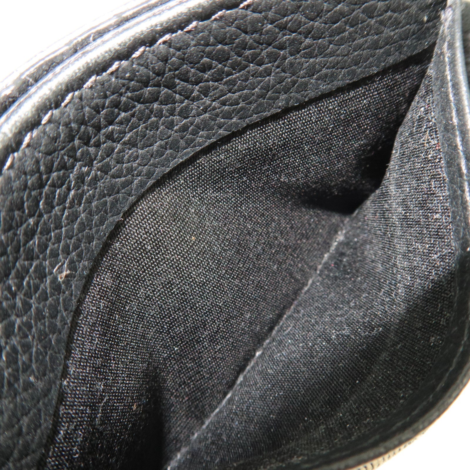 Christian Dior Trotter Card Case Jacquard Leather Navy Black