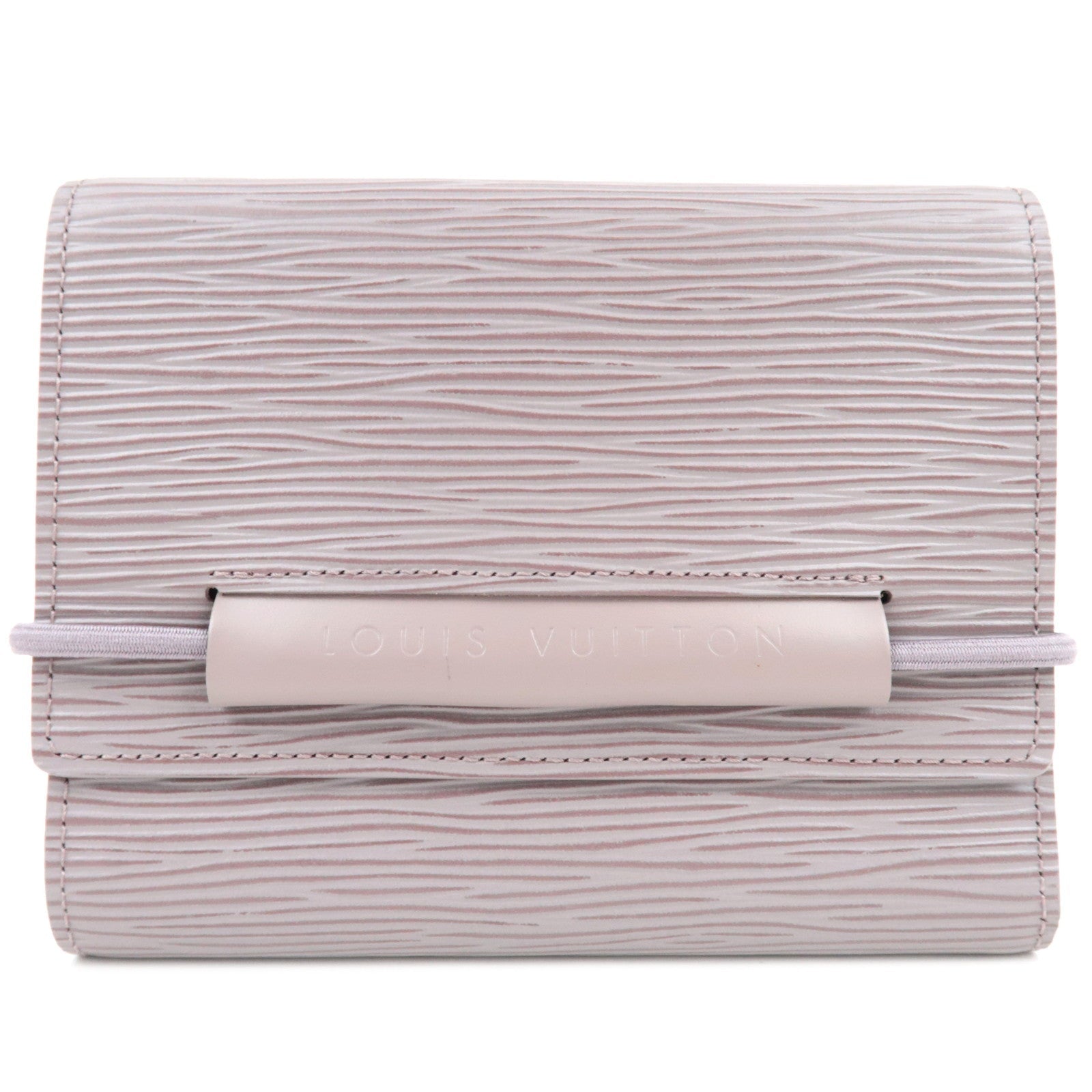 Louis Vuitton Epi Portefeuille Elastic Wallet Lilac M6346B MI0081 77273