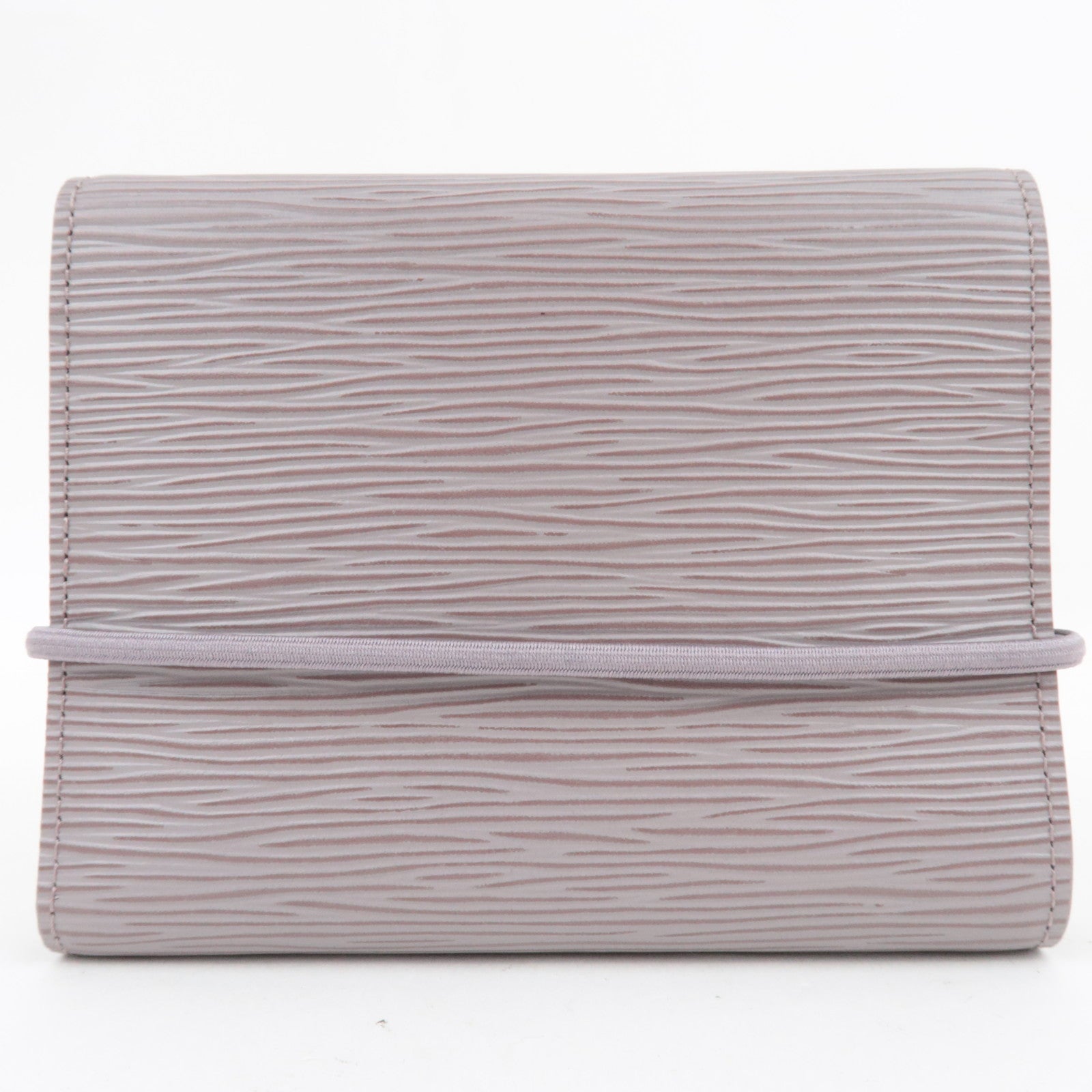 Louis Vuitton Epi Portefeuille Elastic Wallet Lilac M6346B MI0081