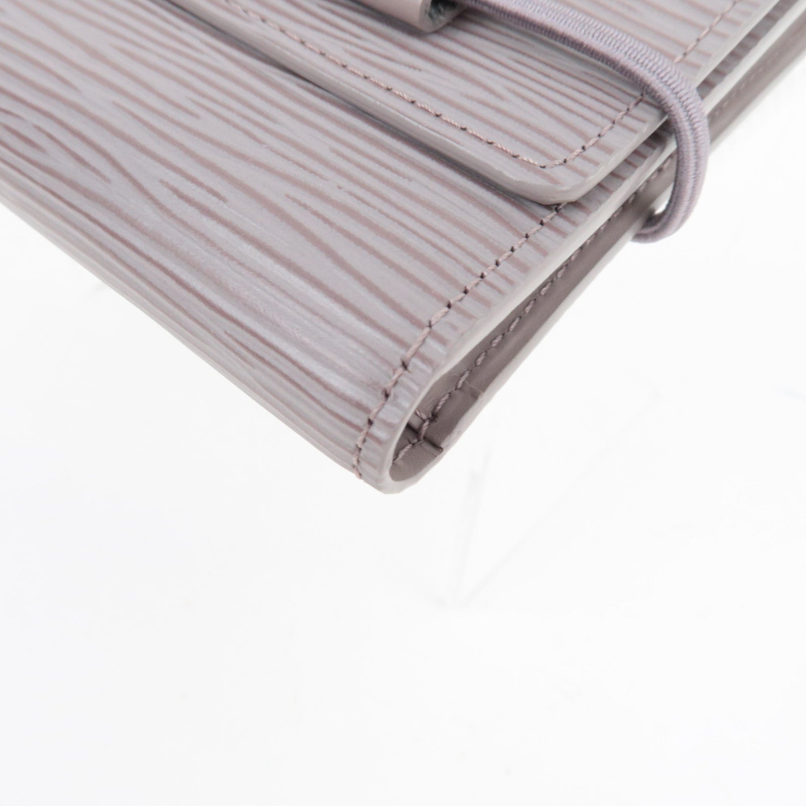 Louis Vuitton Epi Portefeuille Elastic Wallet Lilac M6346B MI0081