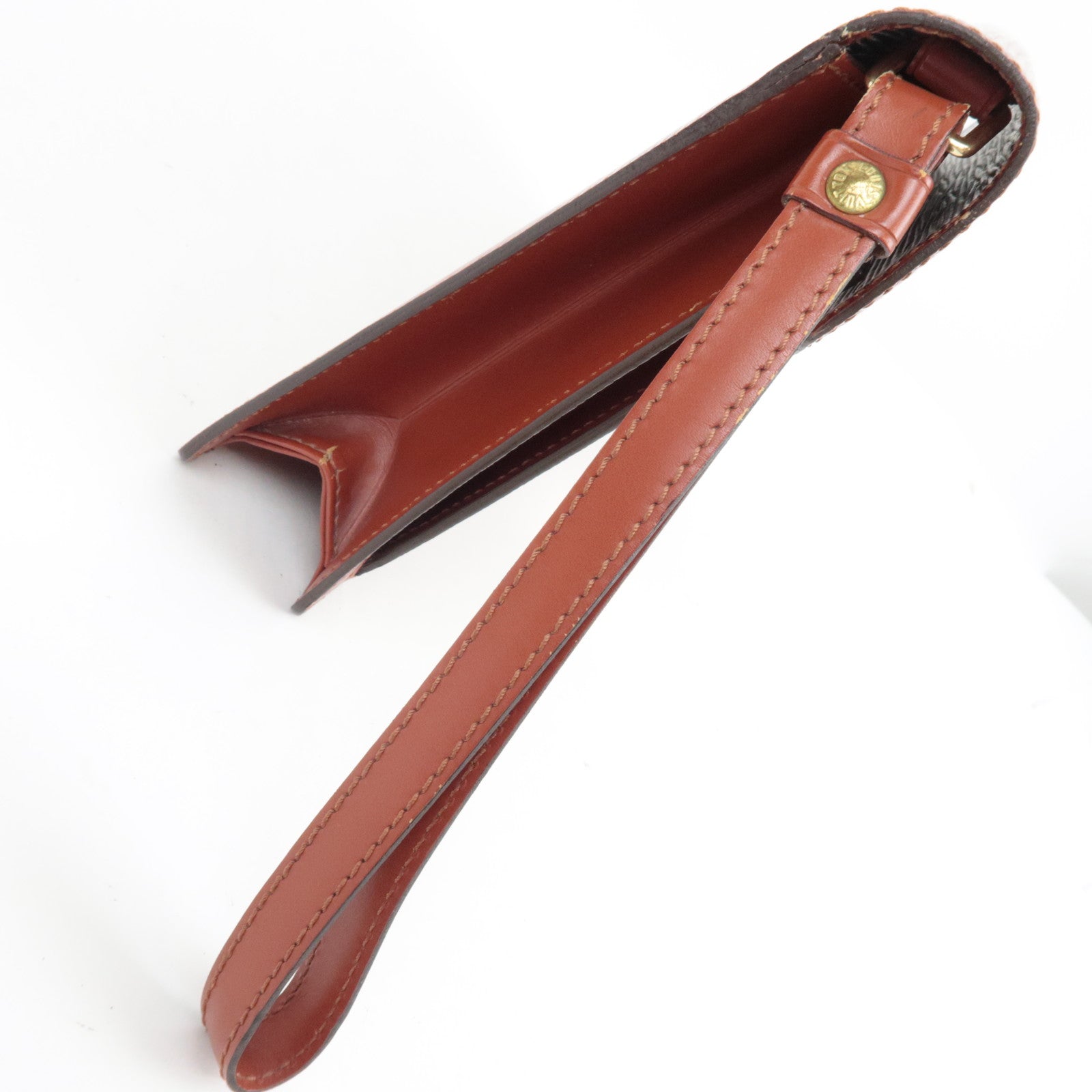 Louis Vuitton Epi Sellier Dragonne Clutch Bag Kenya Brown M52613 TH0947 *Keys