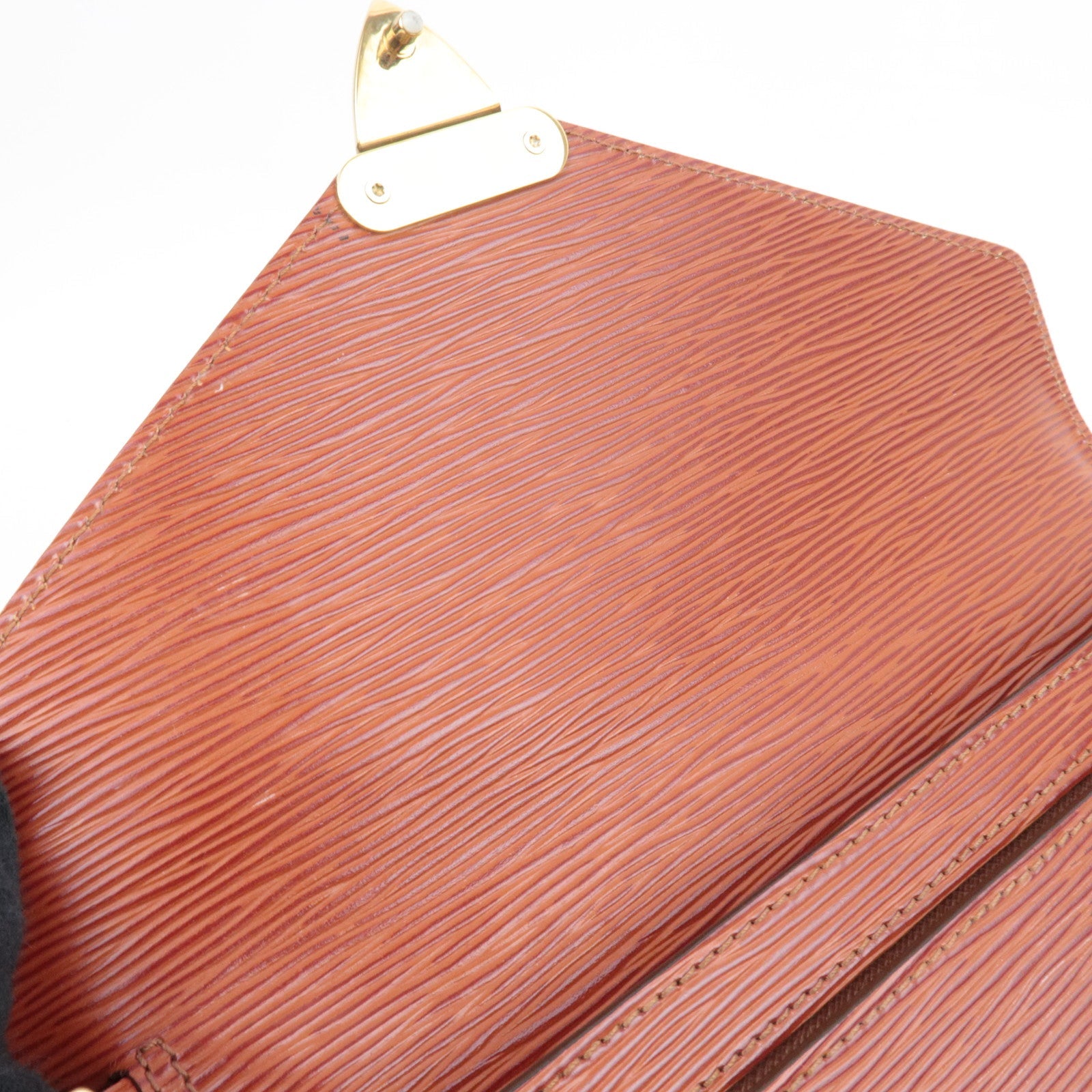 Louis Vuitton Epi Sellier Dragonne Clutch Bag Kenya Brown M52613 TH0947 *Keys