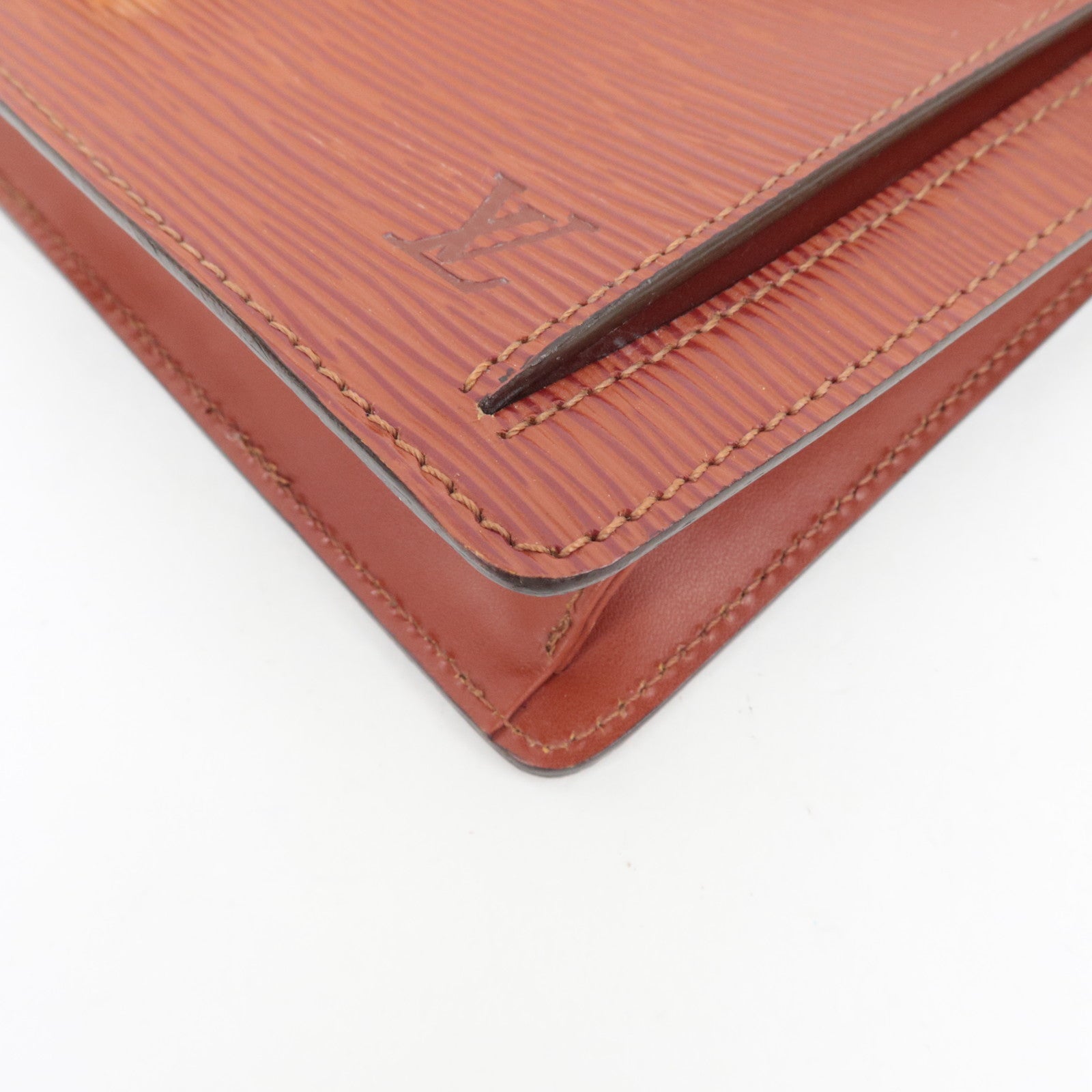 Louis Vuitton Epi Sellier Dragonne Clutch Bag Kenya Brown M52613 TH0947 *Keys