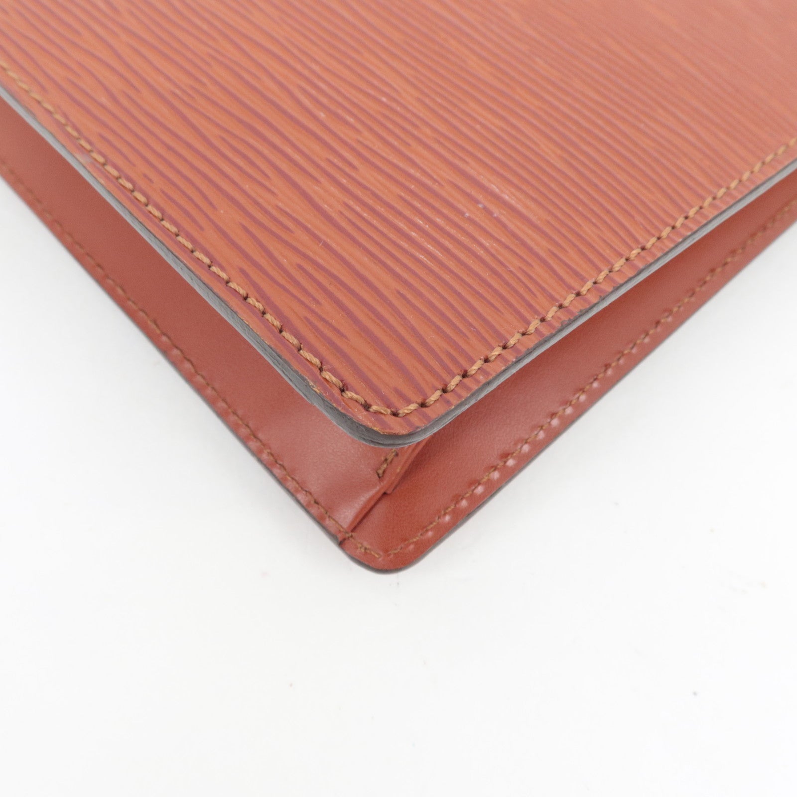 Louis Vuitton Epi Sellier Dragonne Clutch Bag Kenya Brown M52613 TH0947 *Keys