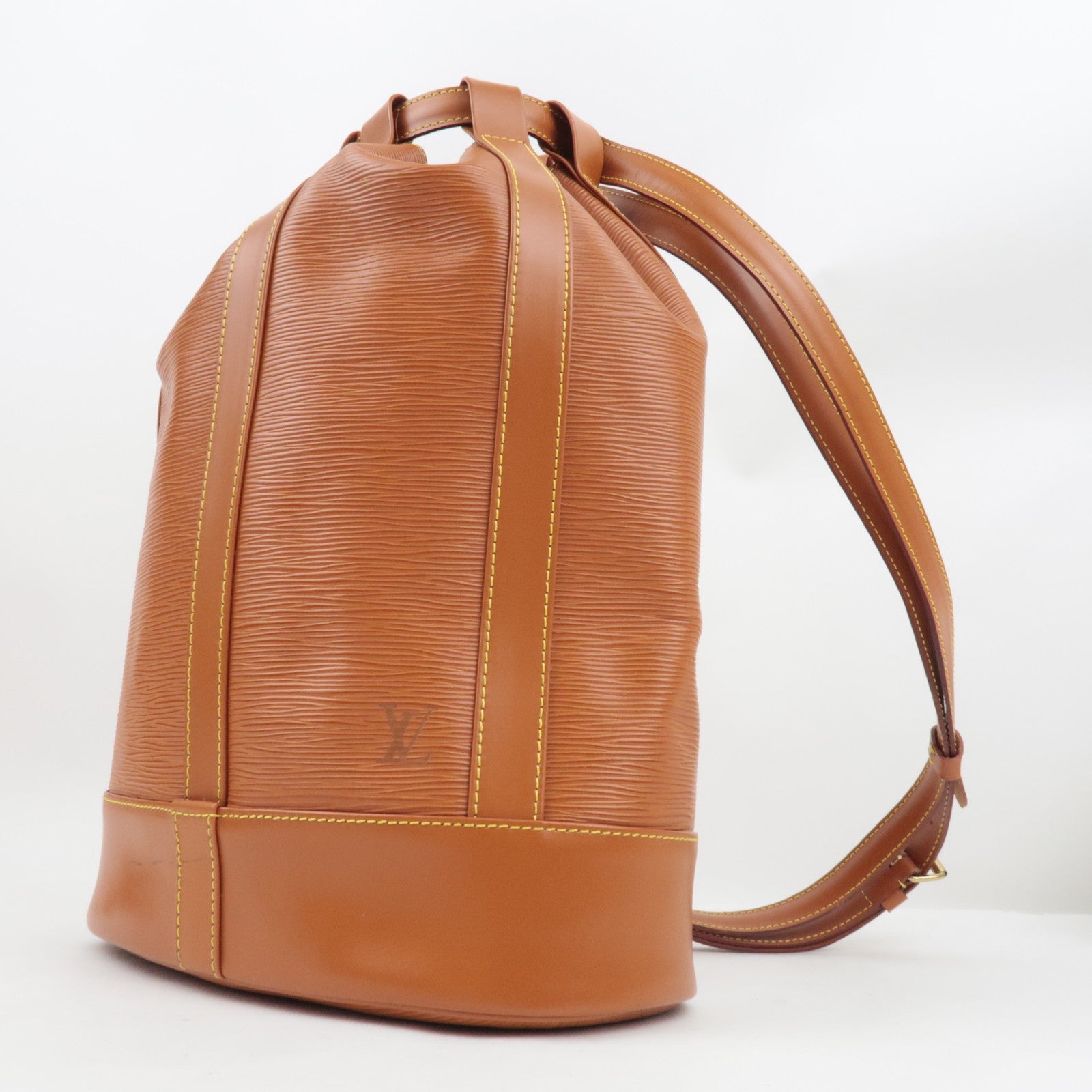 Louis Vuitton Epi Randonnee PM Shoulder Bag Zipang Gold M52358 AR0995