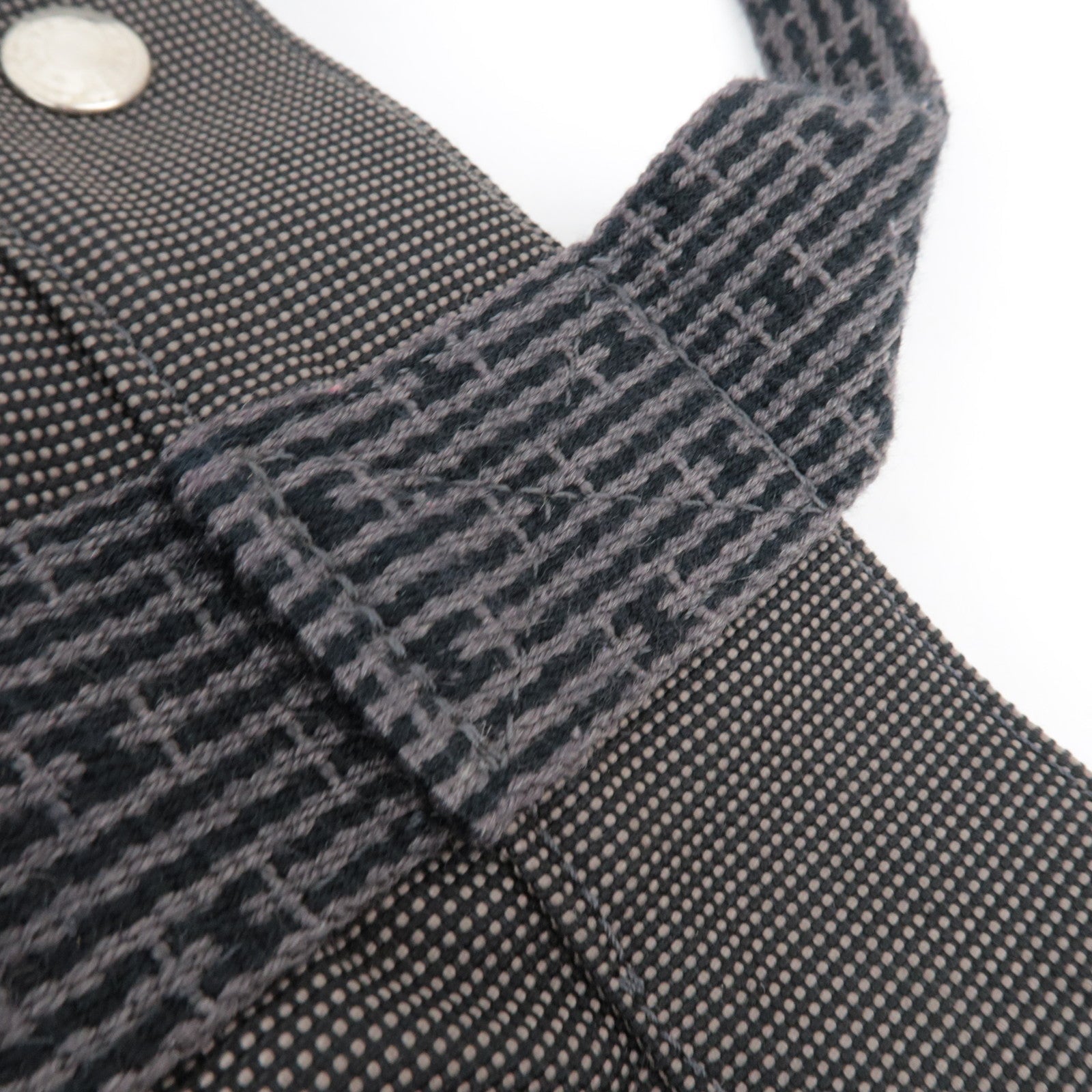 HERMES Her Line A Dos MM Backpack Nylon Canvas Gray *Lock