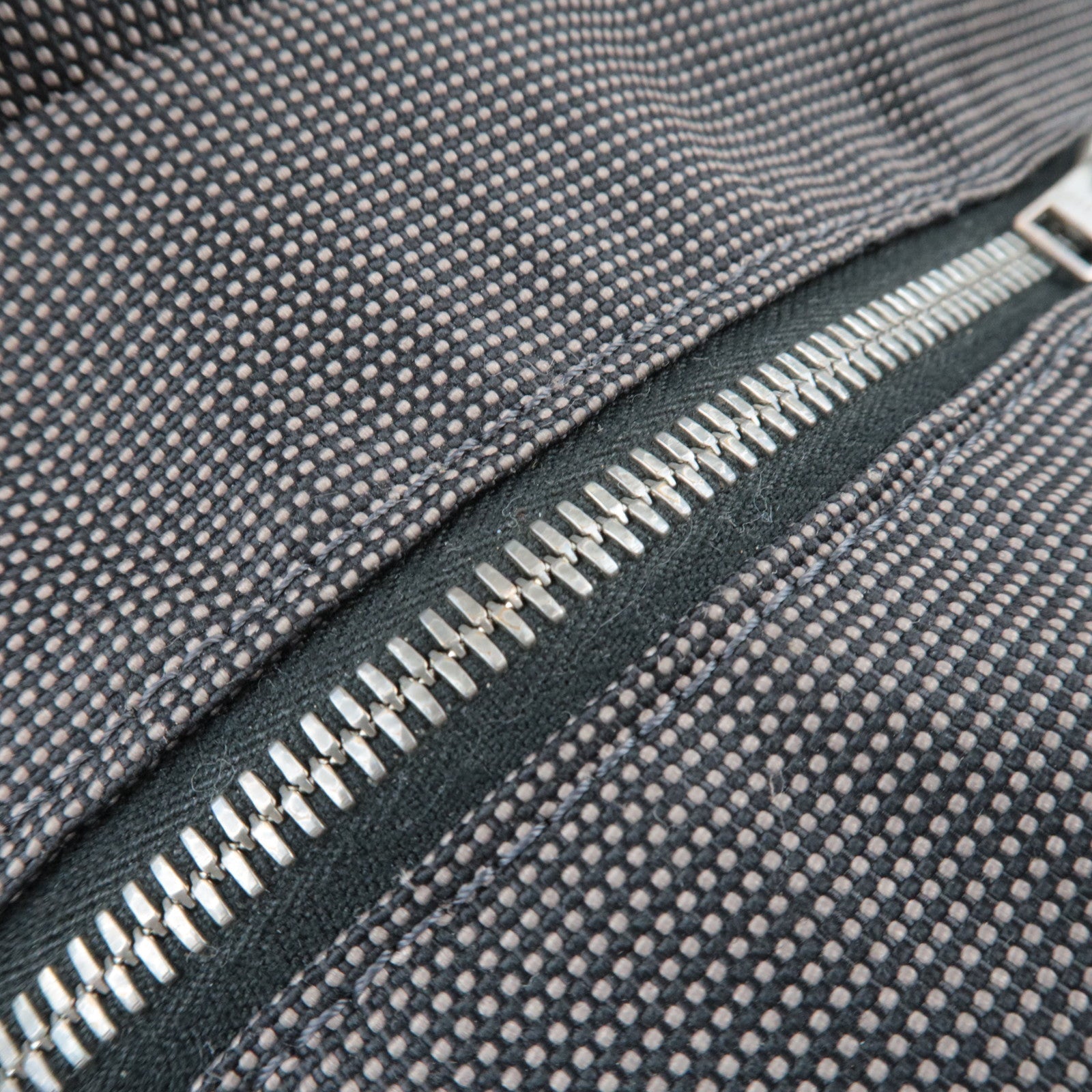 HERMES Her Line A Dos MM Backpack Nylon Canvas Gray *Lock