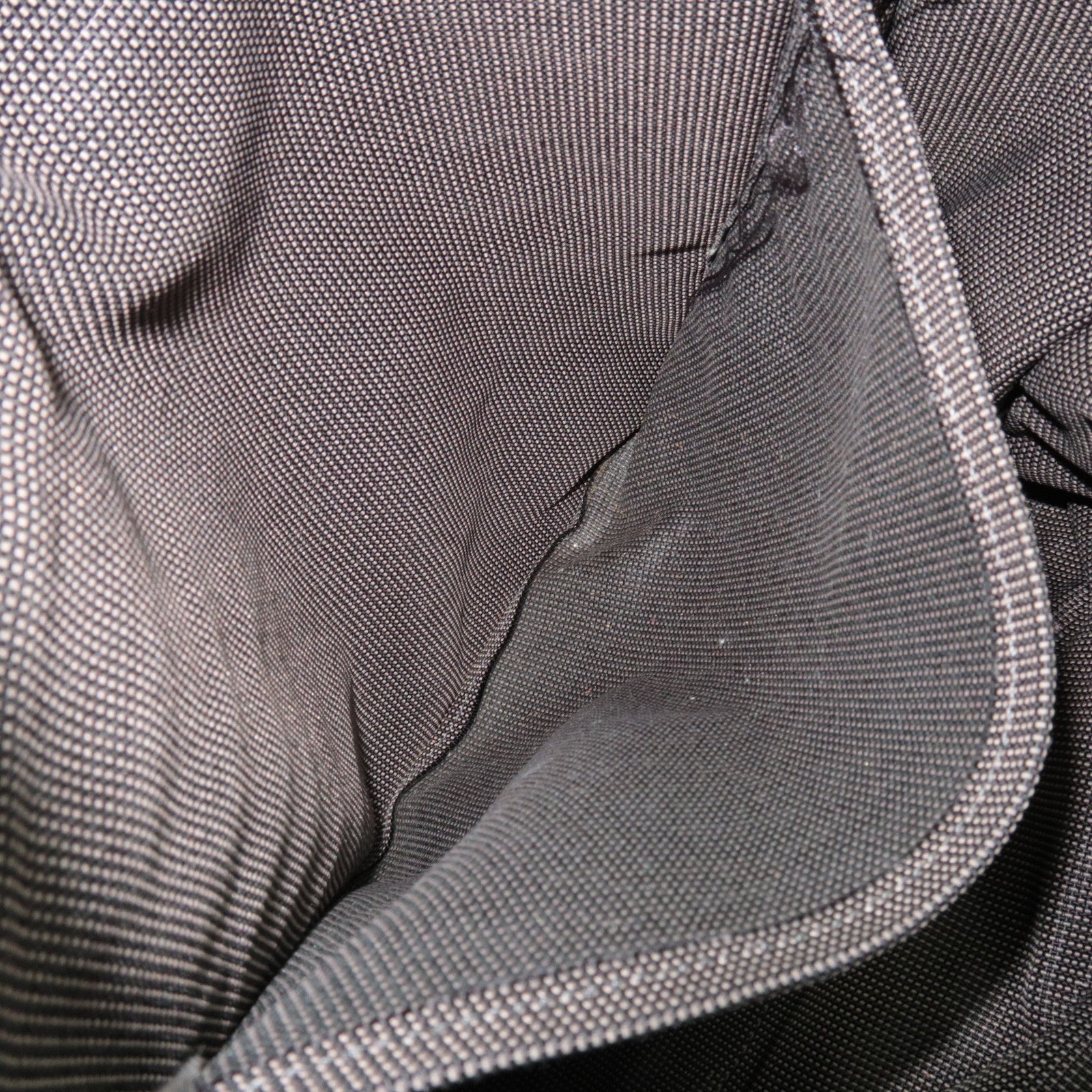 HERMES Her Line A Dos MM Backpack Nylon Canvas Gray *Lock