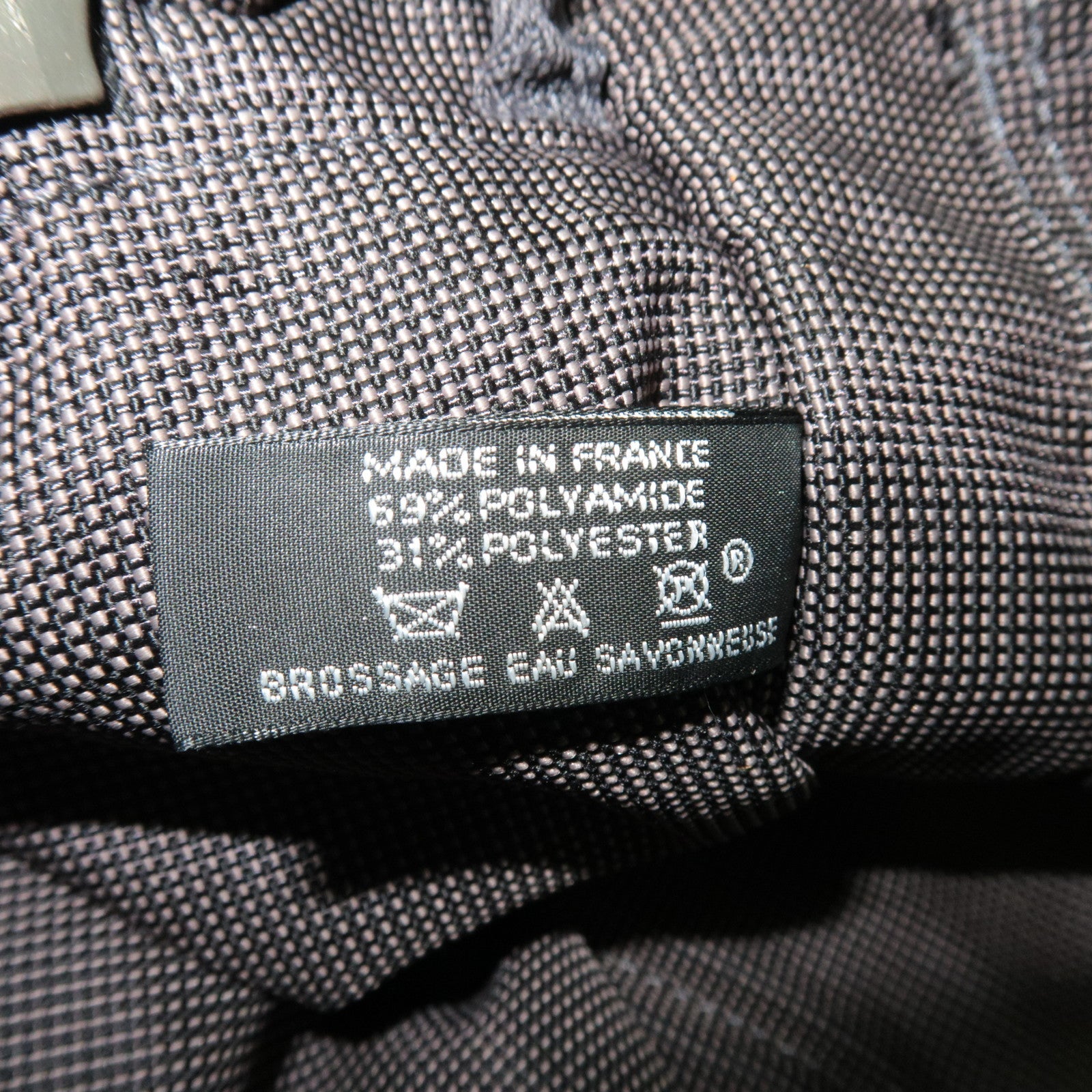 HERMES Her Line A Dos MM Backpack Nylon Canvas Gray *Lock