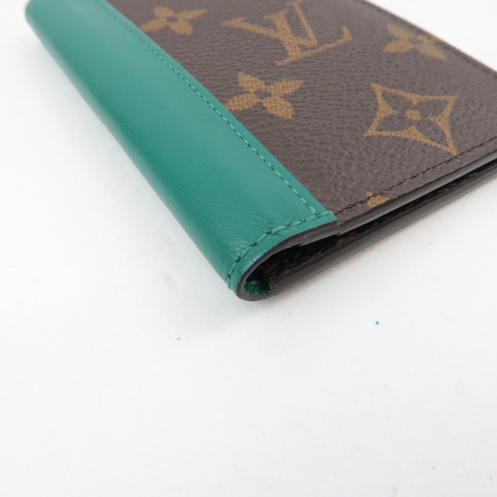 Louis Vuitton Monogram Macassar Organizer De Poche Card Case Borneo Green M12829 RFID