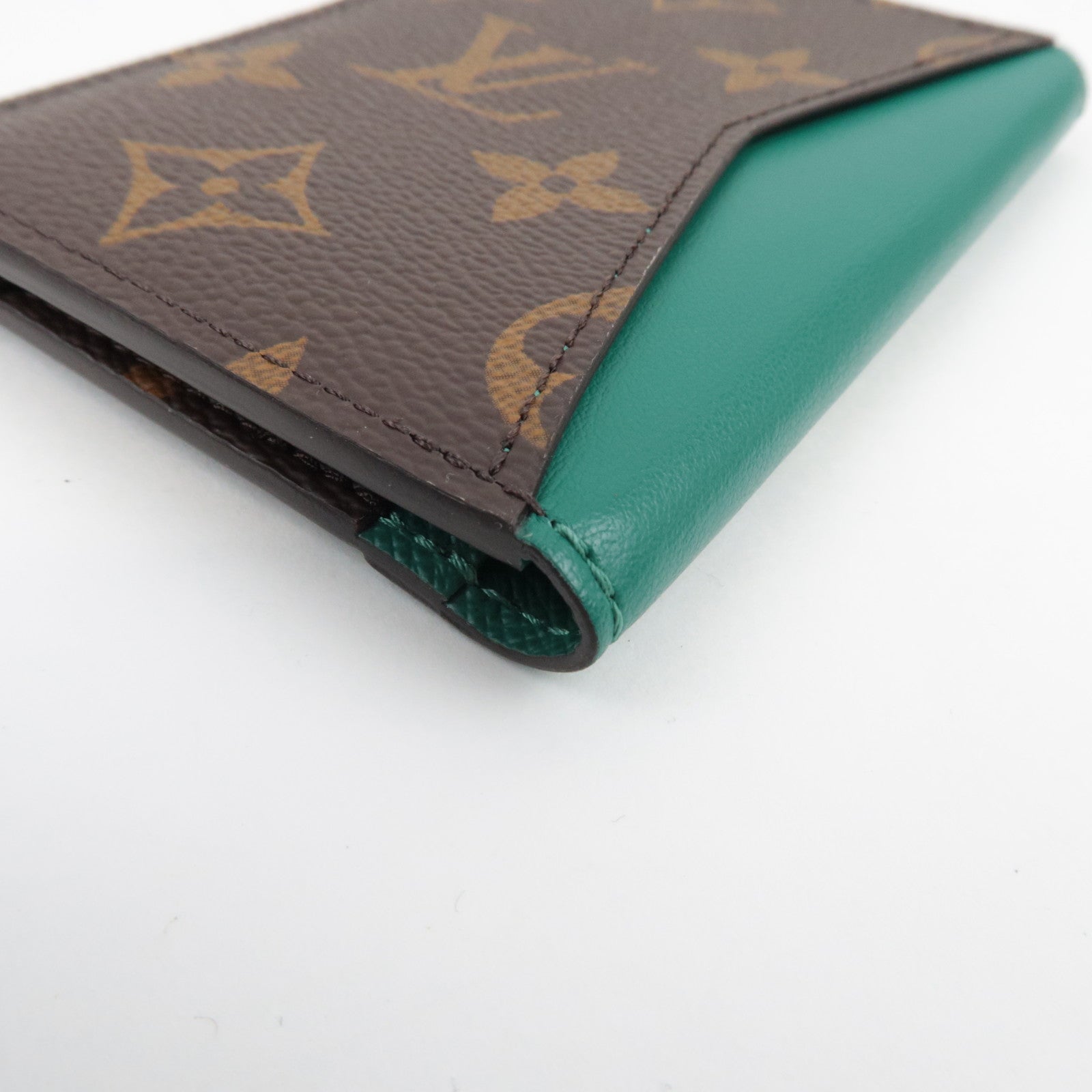 Louis Vuitton Monogram Macassar Organizer De Poche Card Case Borneo Green M12829 RFID