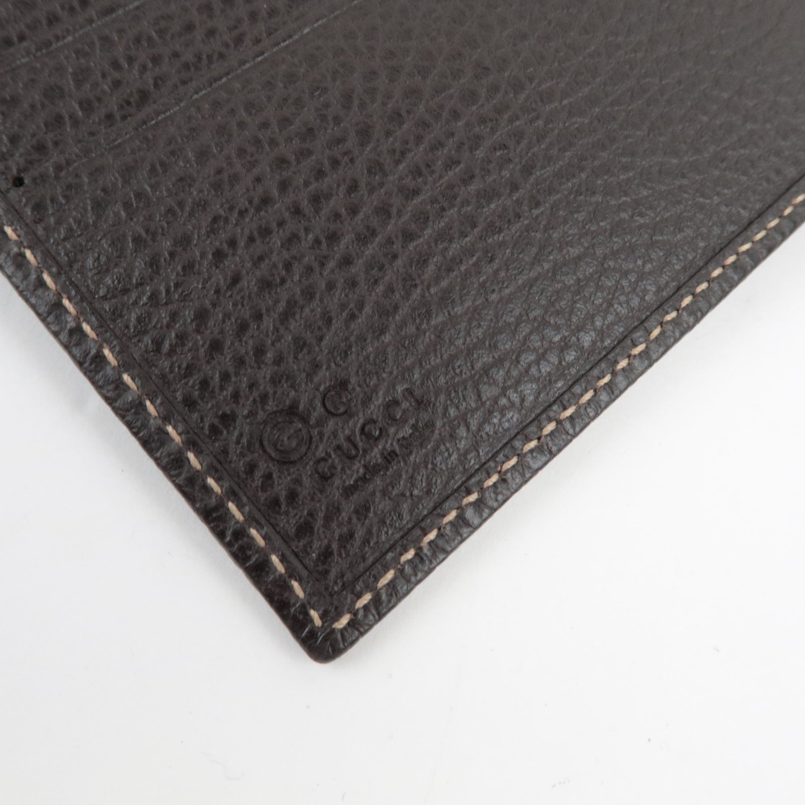 GUCCI GG Crystal Bi-Fold Wallet Beige Brown 292534 *Box, Dust bag