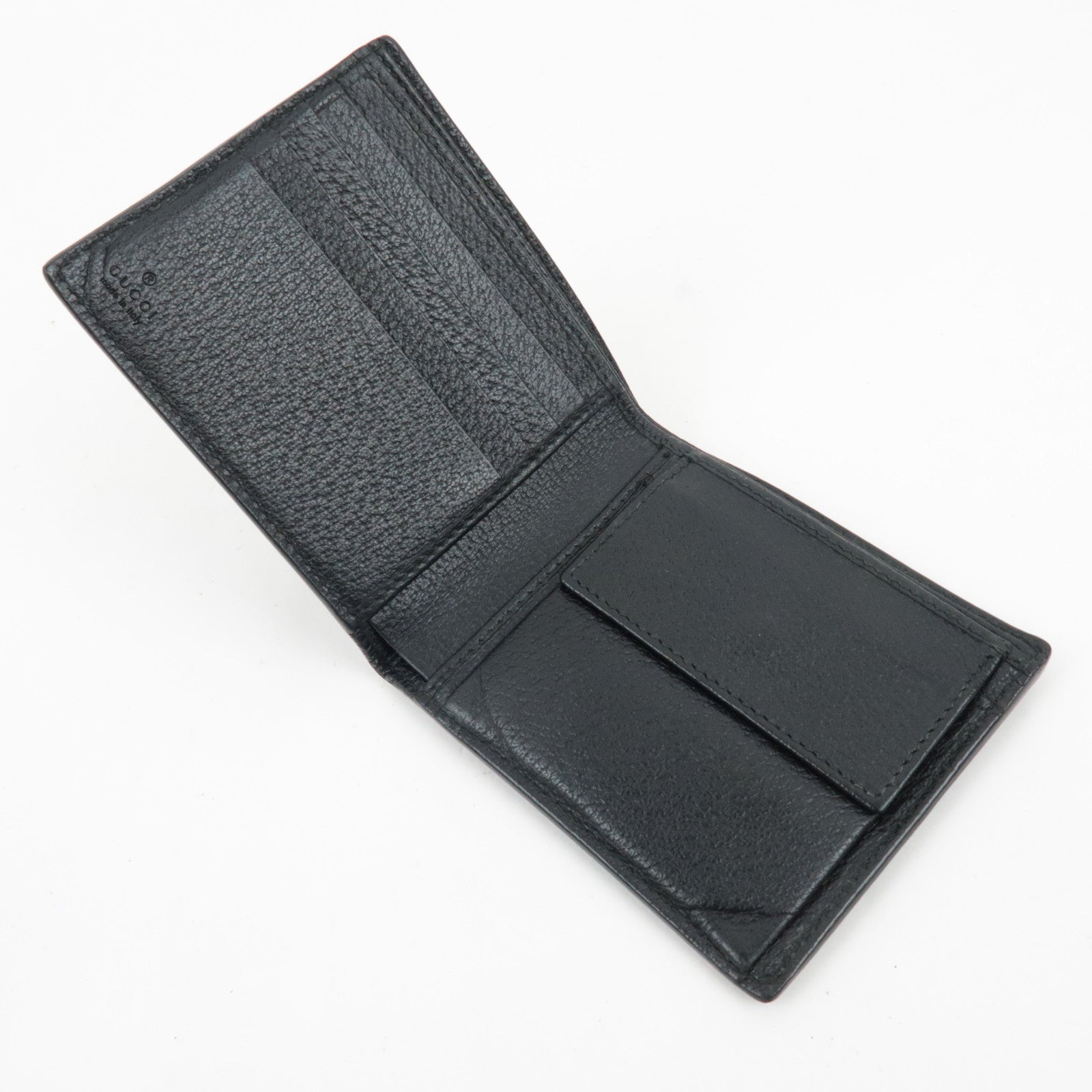 Gucci GG Marmont Bi-Fold Wallet Leather Black 428725 *Box, Dust bag