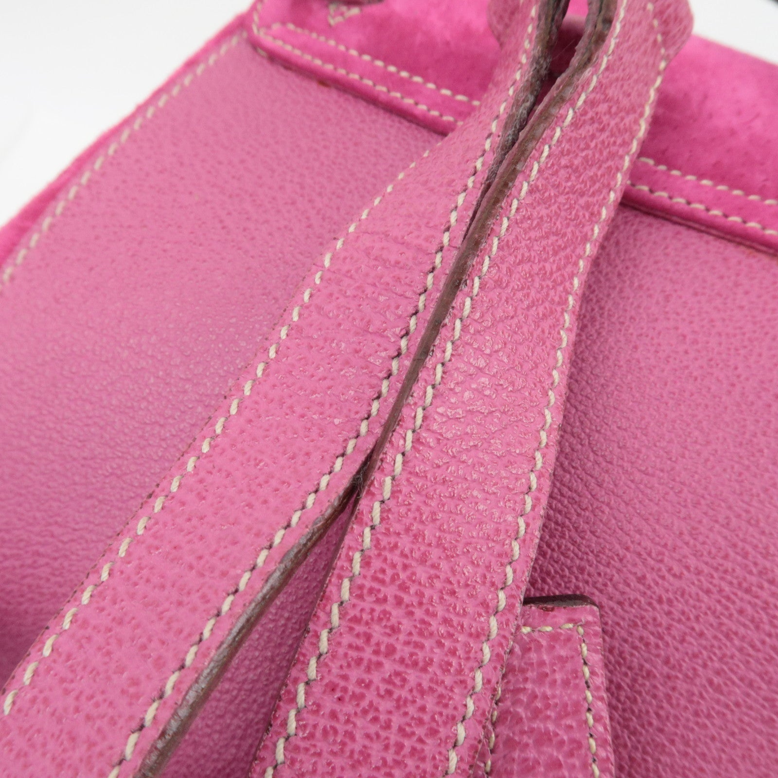 GUCCI Bamboo Backpack Suede Pink 003.1705