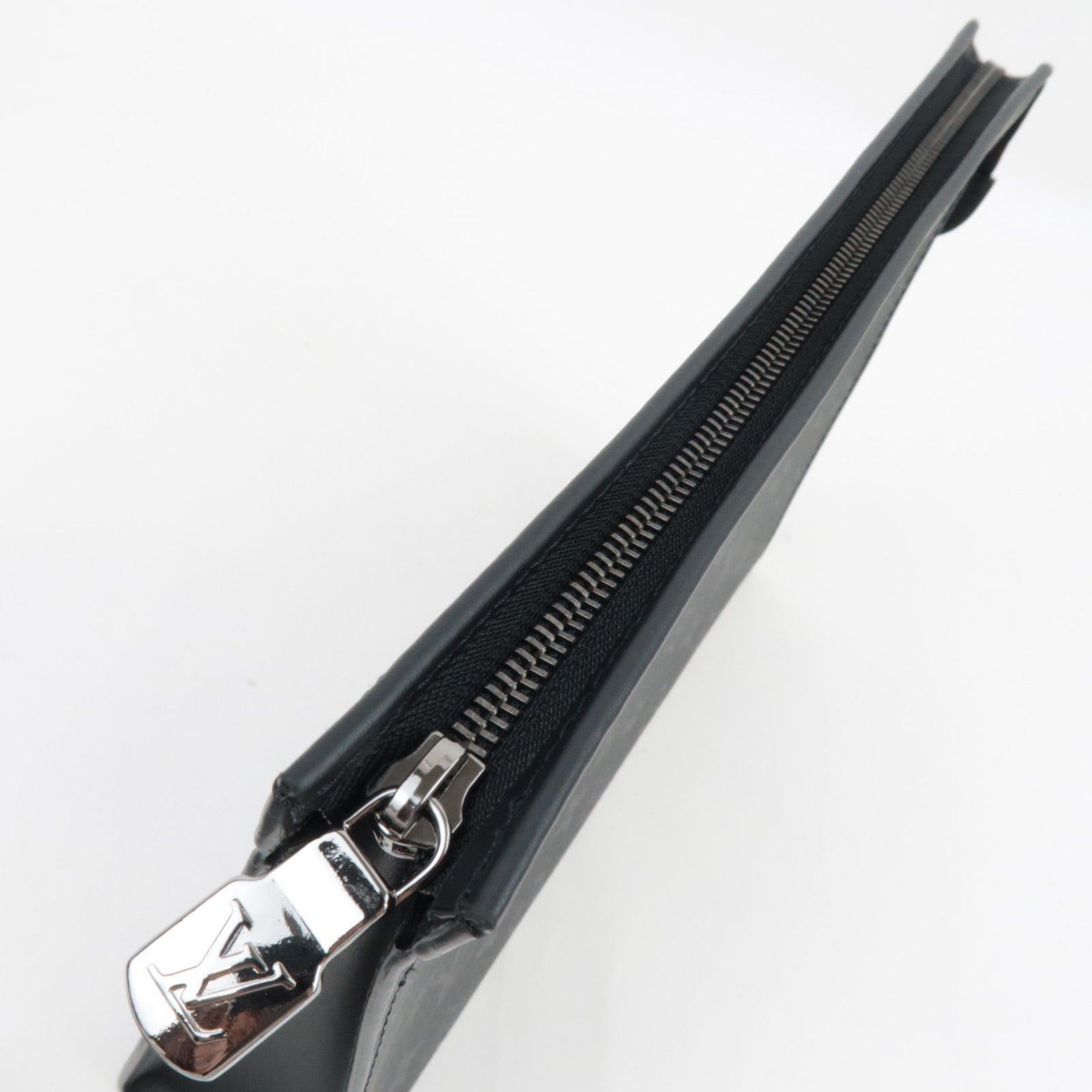 Louis Vuitton Monogram Eclipse Pochette Voyage MM Clutch Bag M61692 RFID *Dust bag