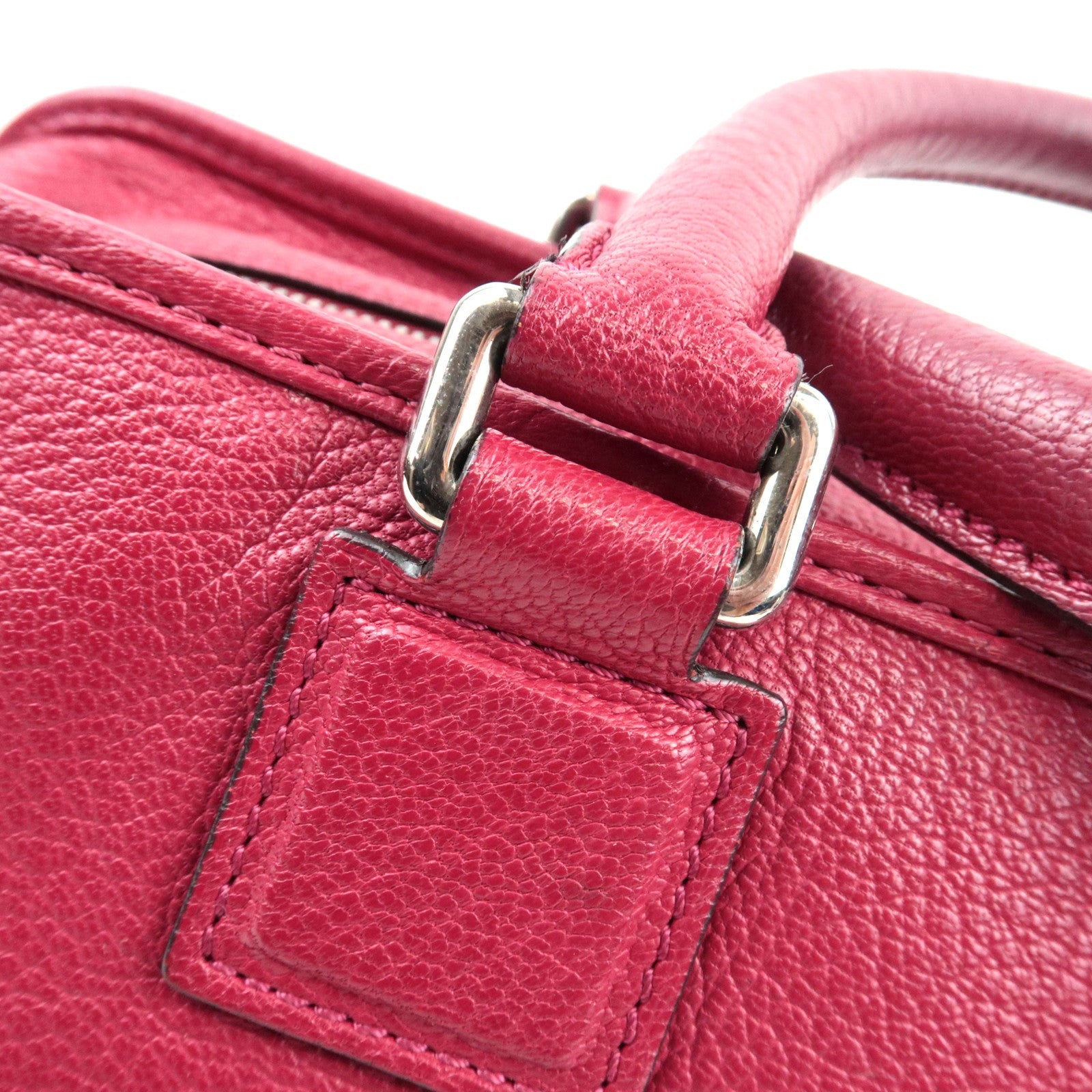 LOEWE Amazona 36 Hand Bag Leather Red *Dust bag, Key Lock, Crochette