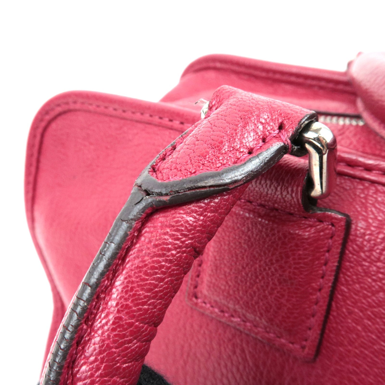 LOEWE Amazona 36 Hand Bag Leather Red *Dust bag, Key Lock, Crochette