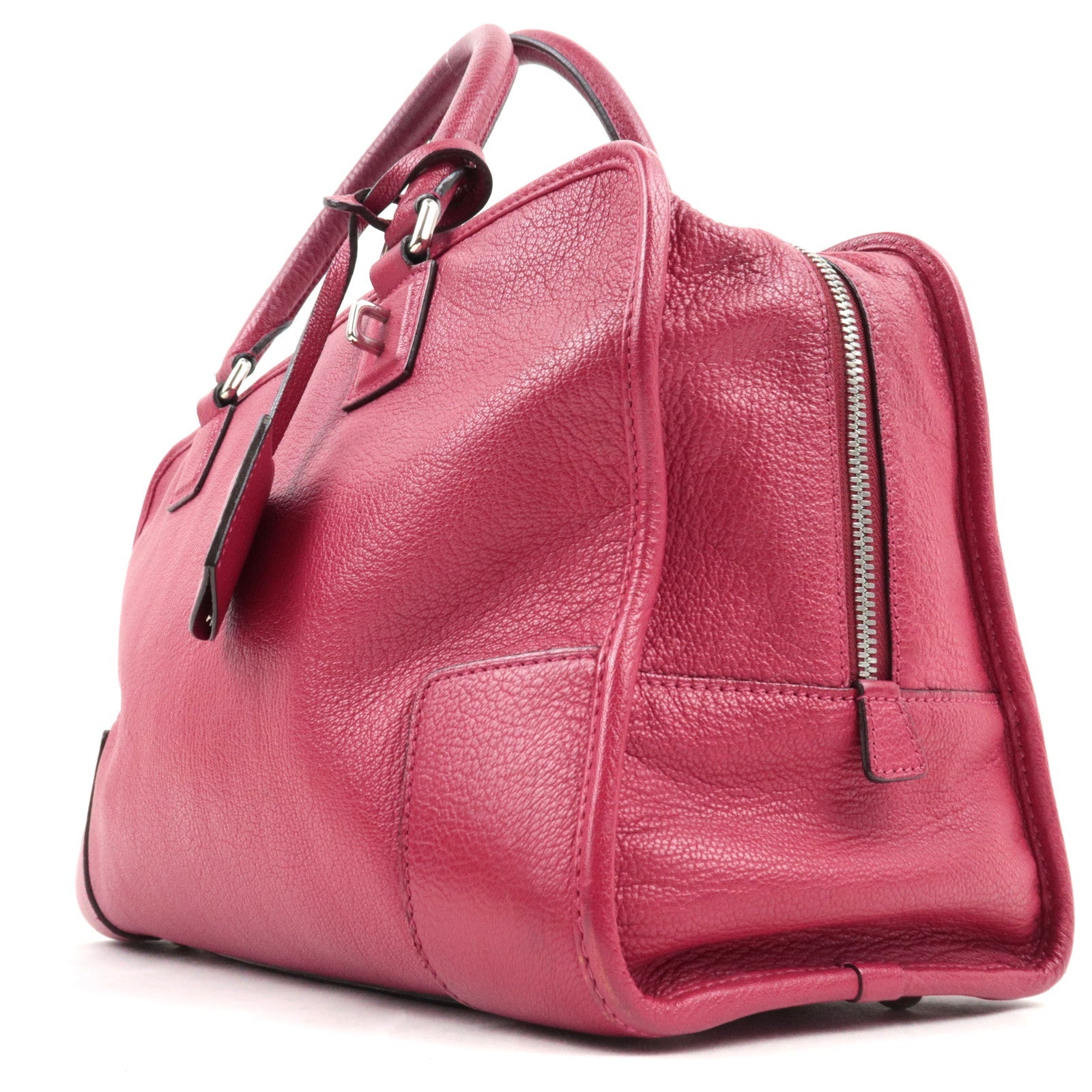 LOEWE Amazona 36 Hand Bag Leather Red *Dust bag, Key Lock, Crochette