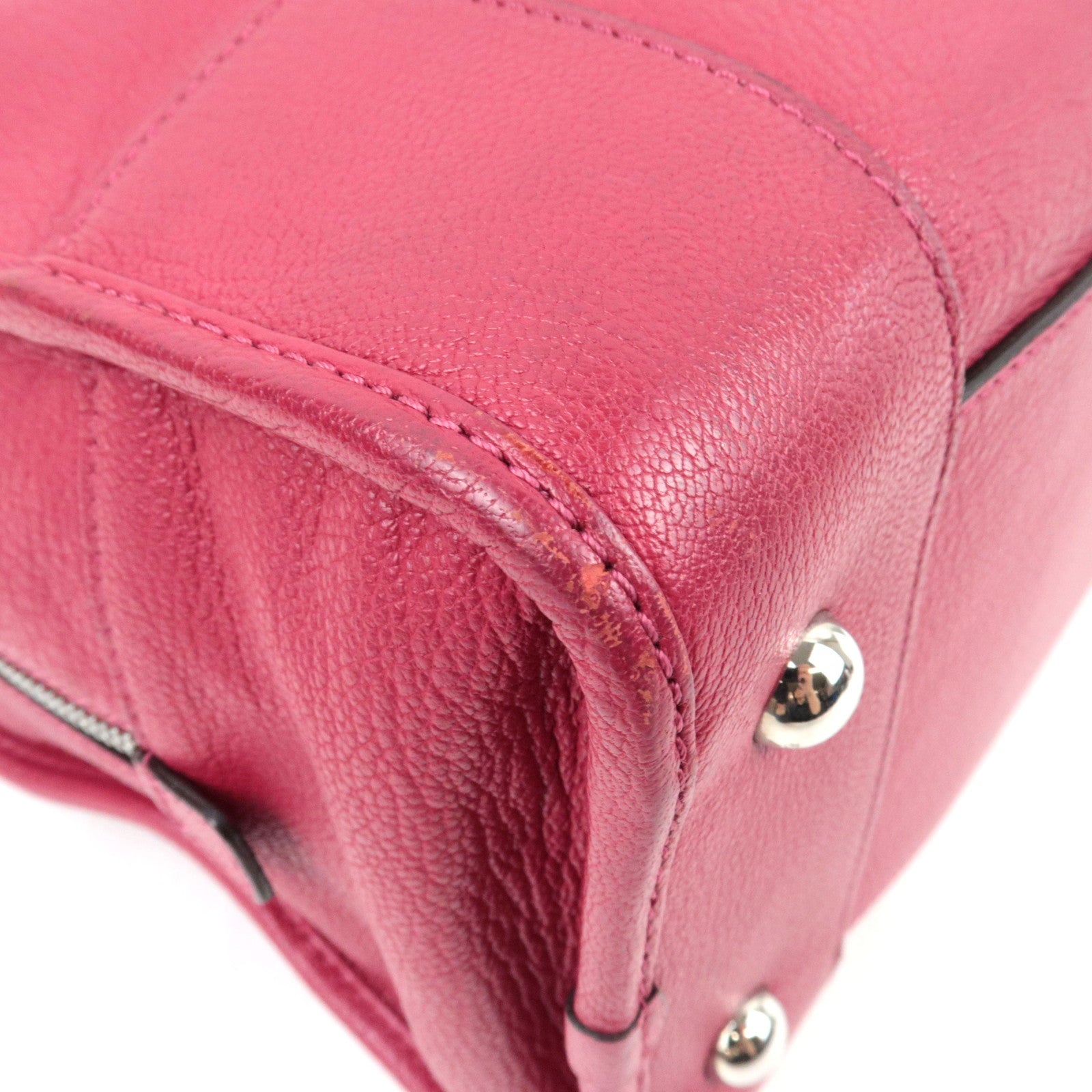 LOEWE Amazona 36 Hand Bag Leather Red *Dust bag, Key Lock, Crochette