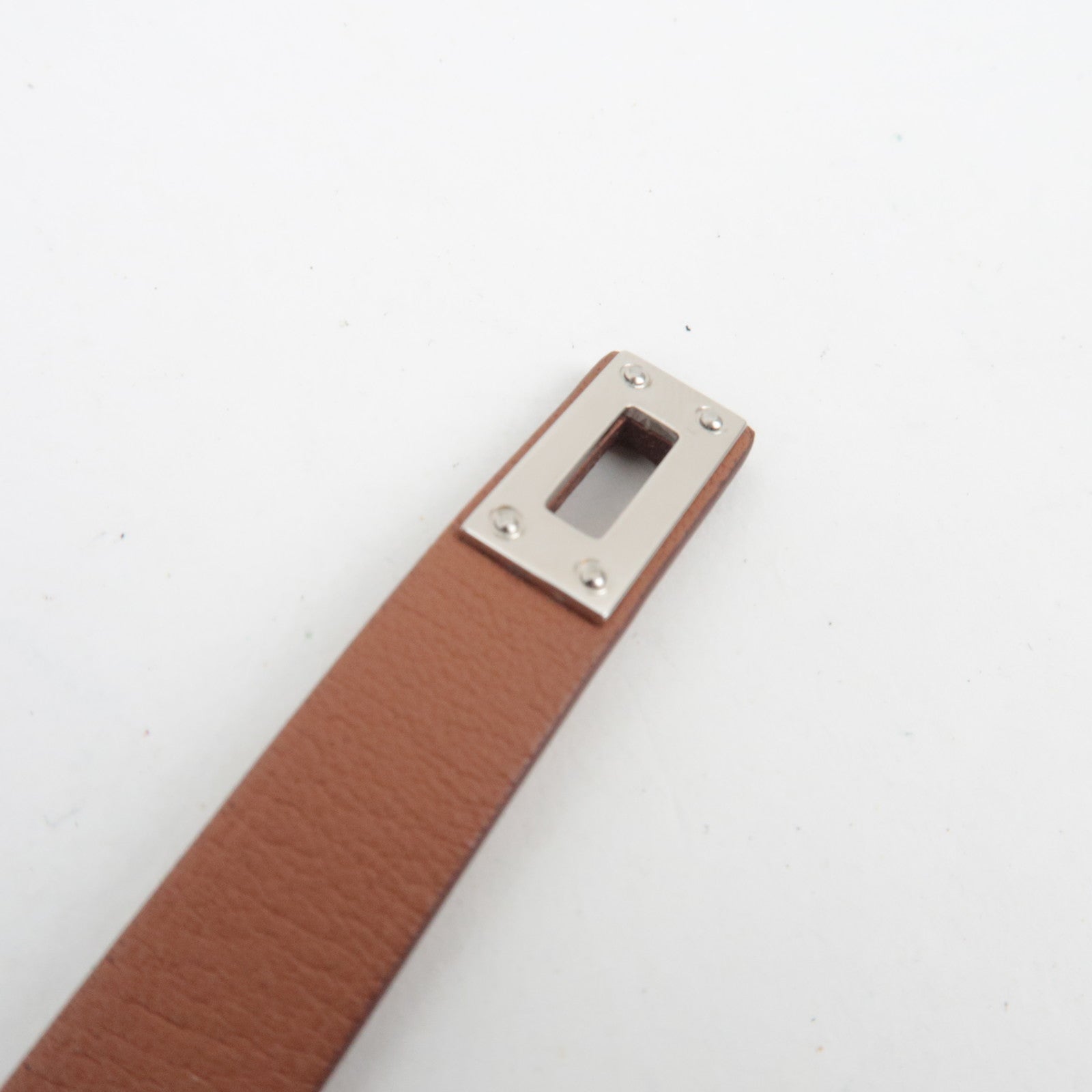 HERMES Kelly Double Tour Bracelet T3 Z Stamp (2021) Swift Metal Gold Silver HDW *Box, Dust bag