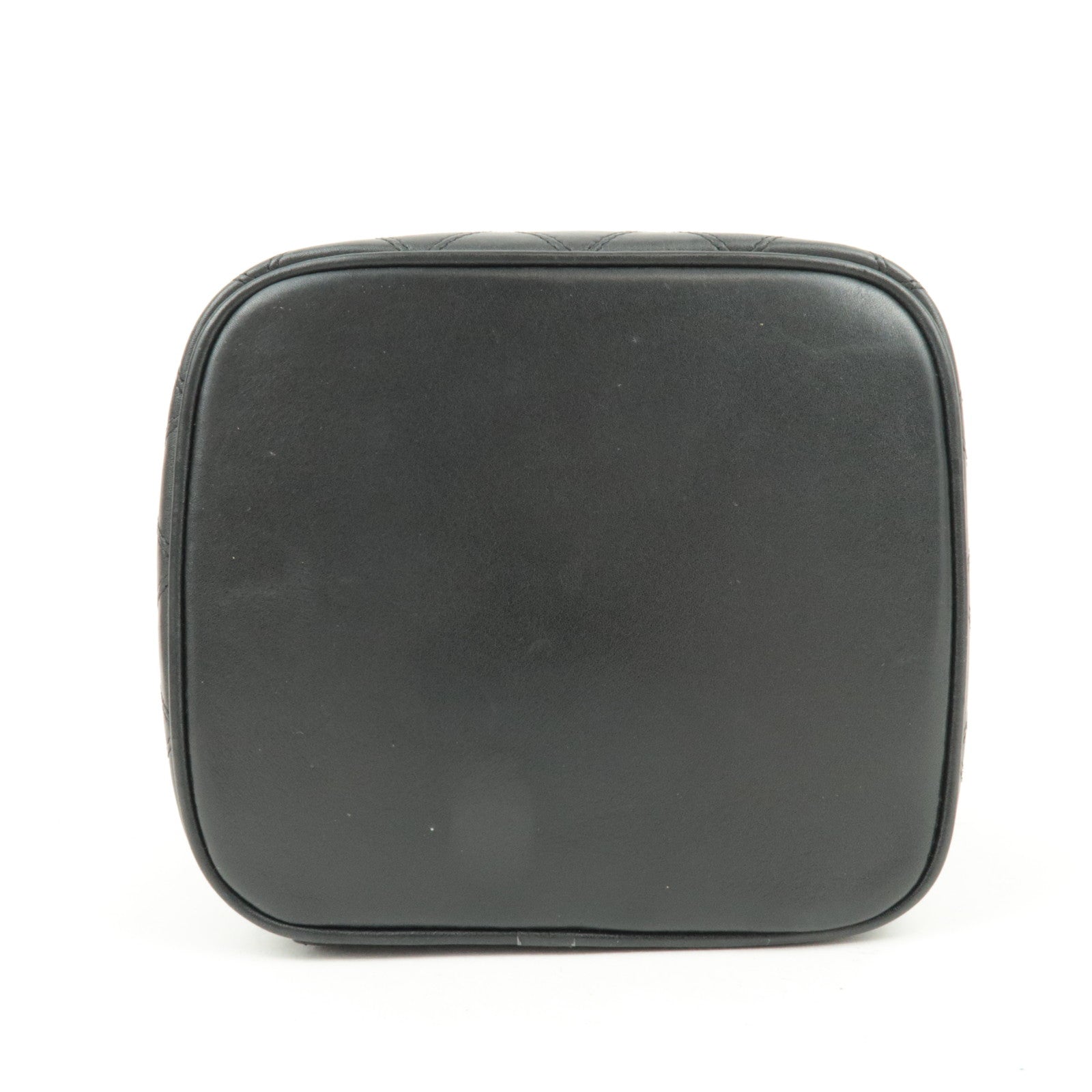 CHANEL Bicolore Vanity Bag Leather Black Gold HDW A01619 3124597