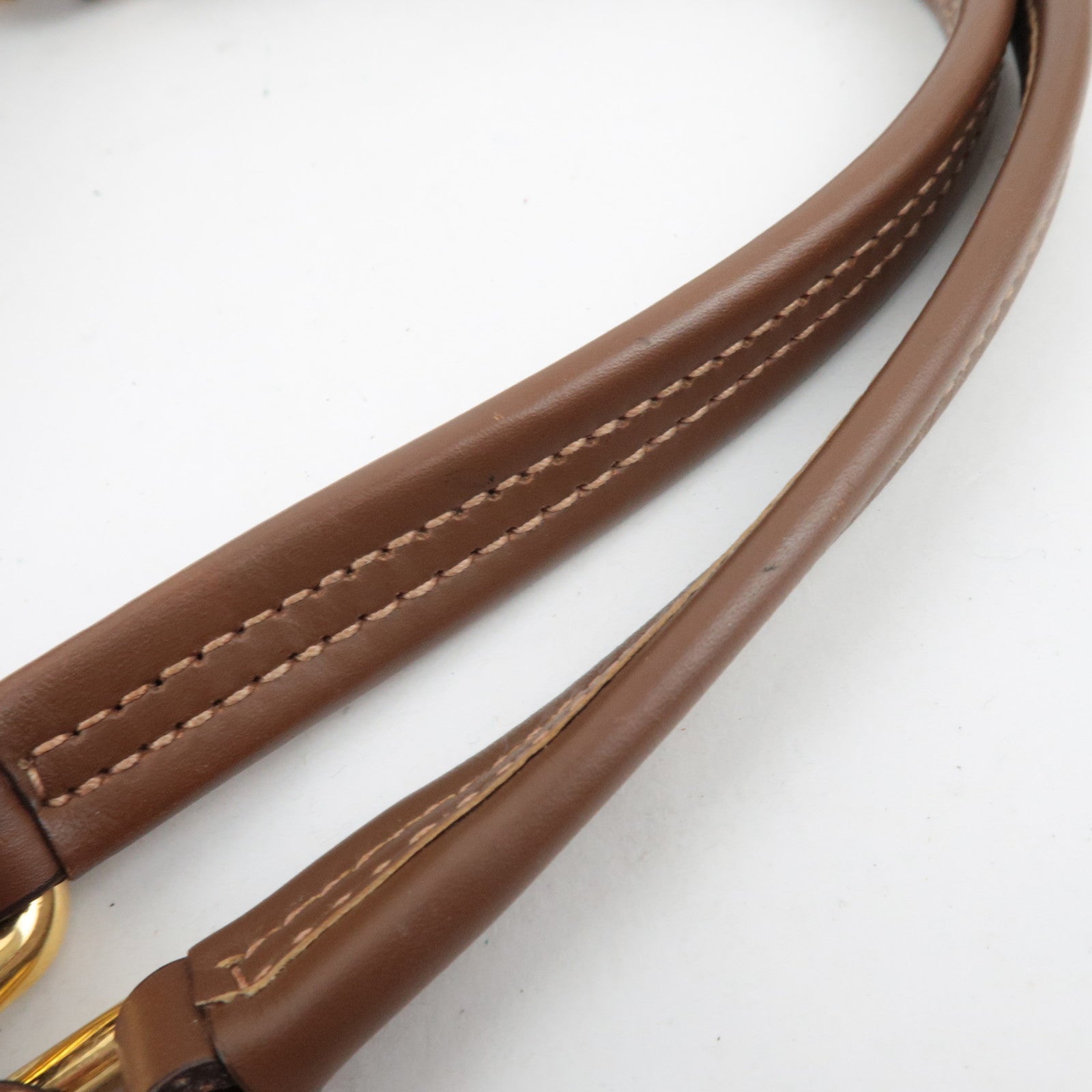 PRADA Shoulder Bag Nylon Leather Brown