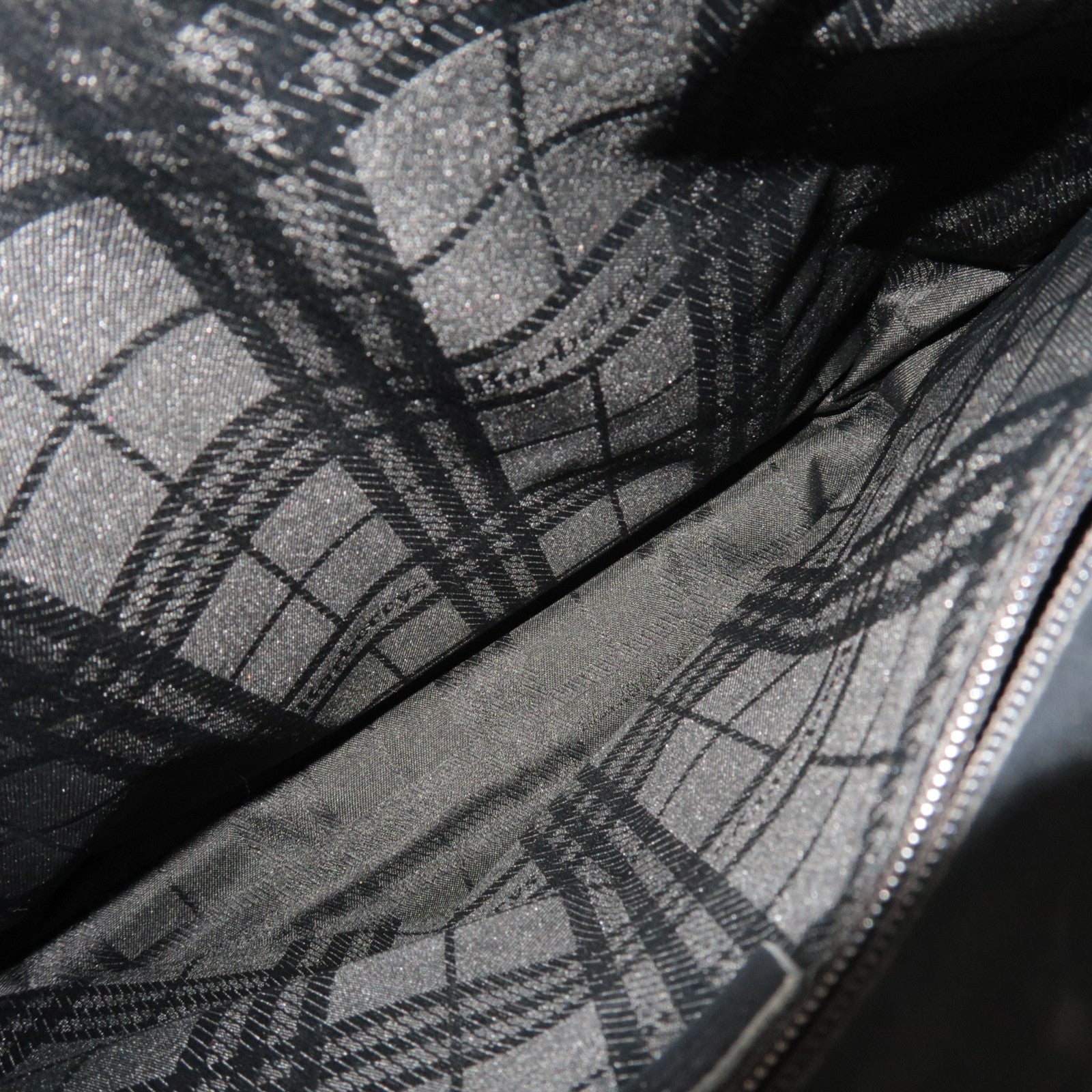 BURBERRY Shelter Under A Burberry's Nova Plaid Tote Bag PVC Leather Beige Black