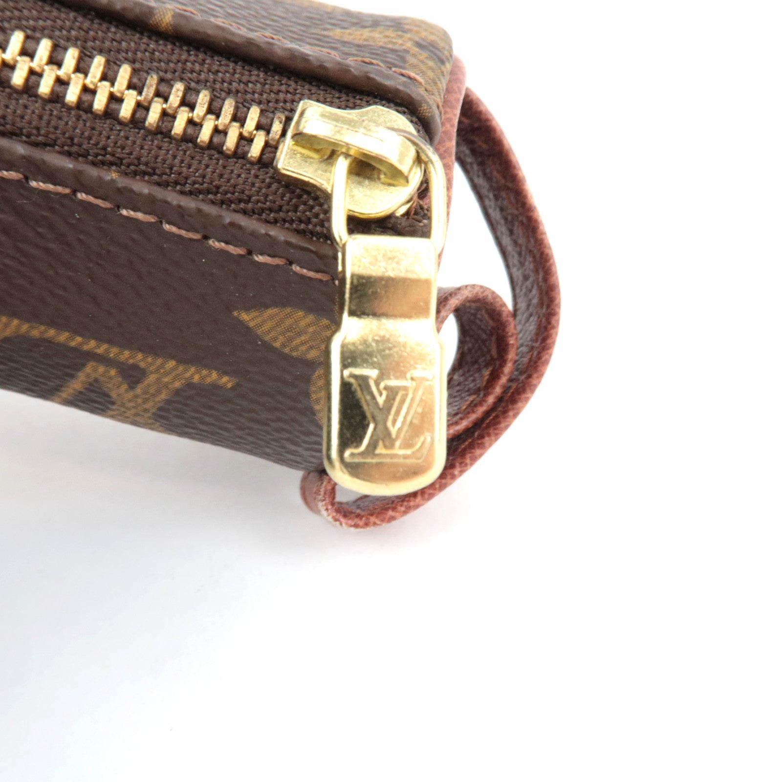 Louis Vuitton Monogram Etui 3 Ball de Golf Golf Ball Case Mini Pouch M58249 RA1905