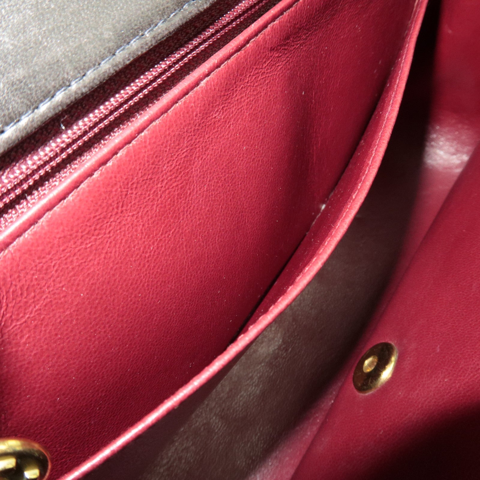 CHANEL Diana Matelasse 25 Chain Shoulder Bag Lambskin Black Gold HDW 3100311 *G card