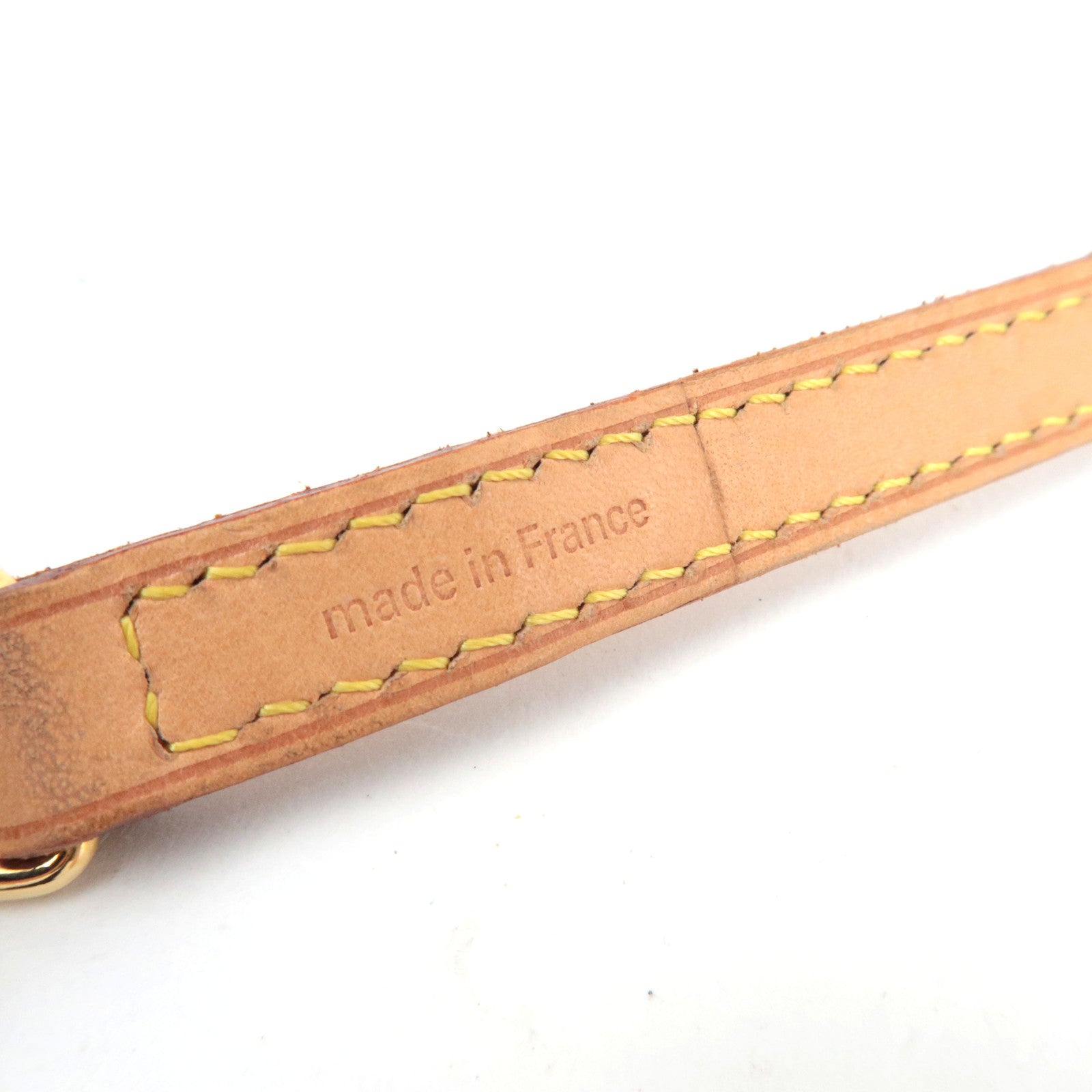 Louis Vuitton Shoulder Strap Leather Beige J00145