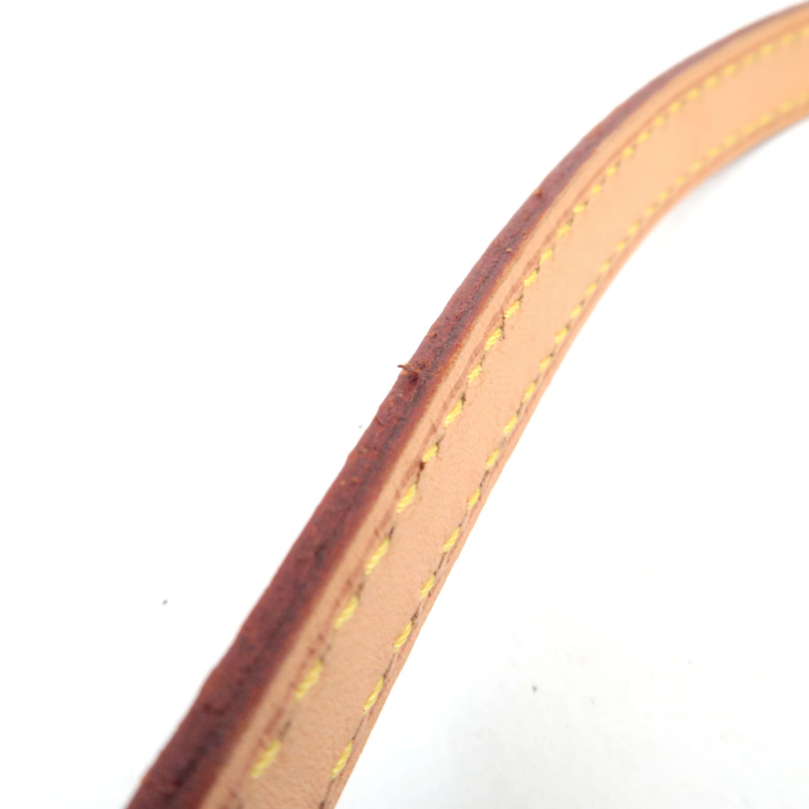 Louis Vuitton Shoulder Strap Leather Beige J00145