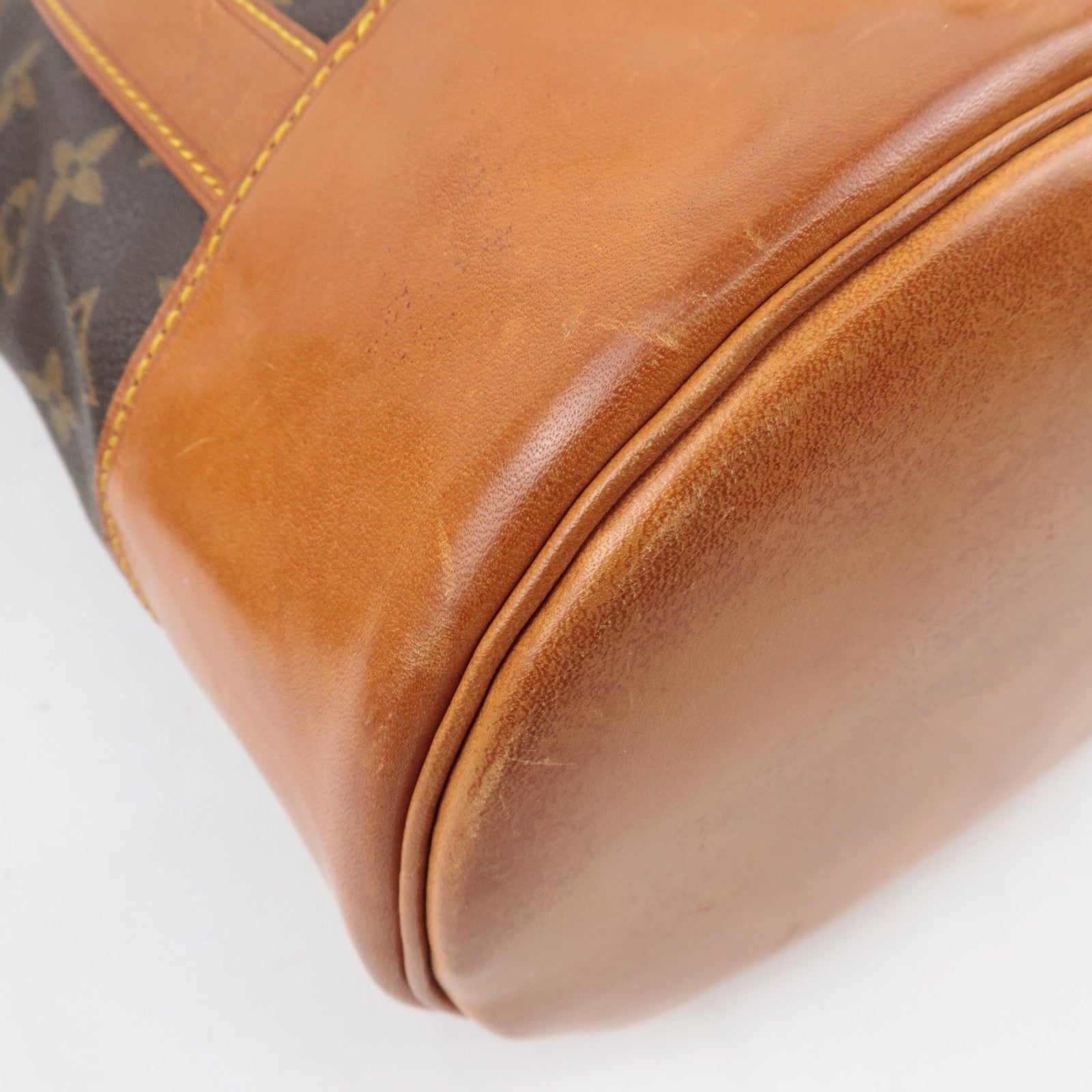 Louis Vuitton Monogram Randonnee GM Shoulder Bag M42244 *Name tag, Pouch