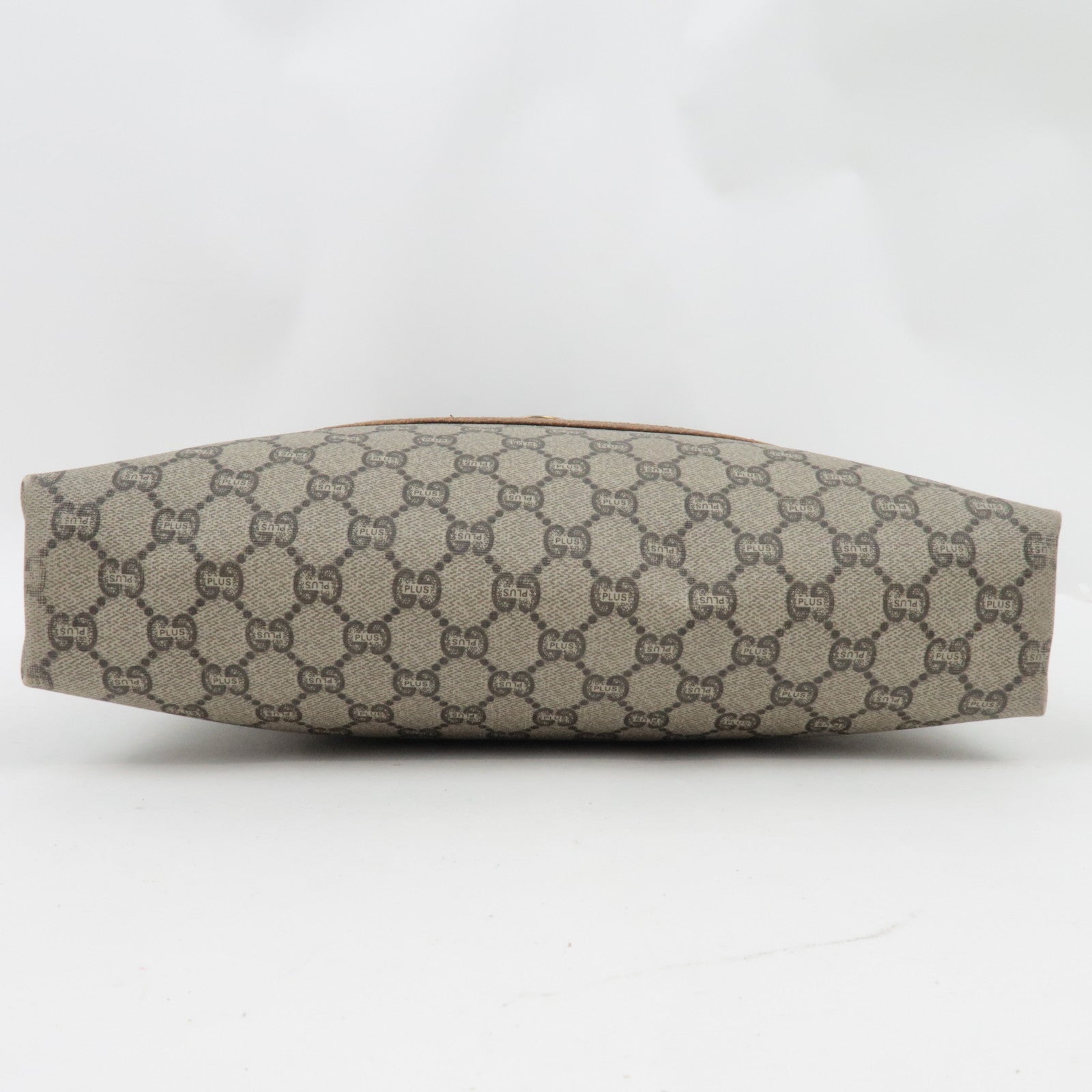 GUCCI Old GUCCI Sherry GG Plus Tote Bag Beige Brown