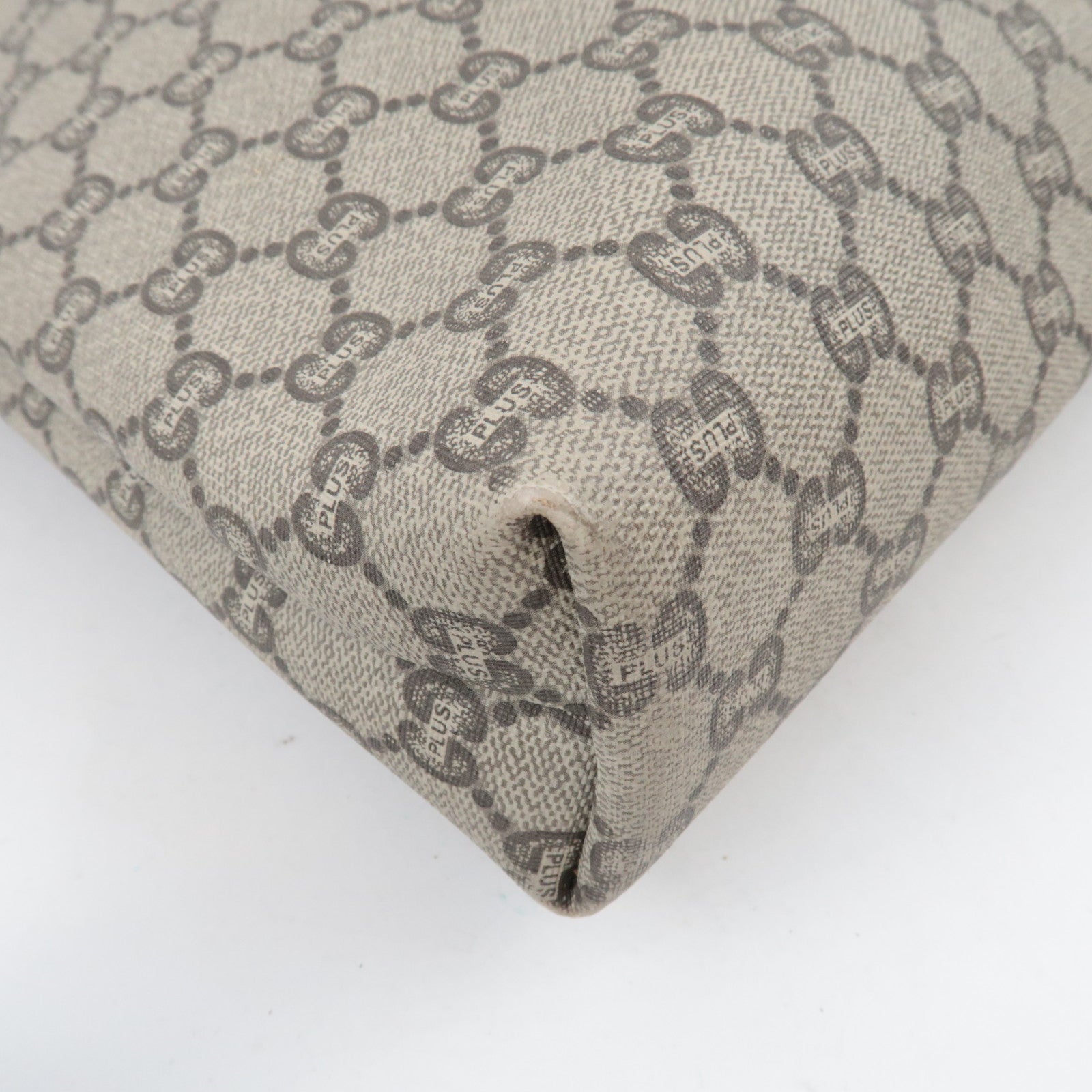 GUCCI Old GUCCI Sherry GG Plus Tote Bag Beige Brown