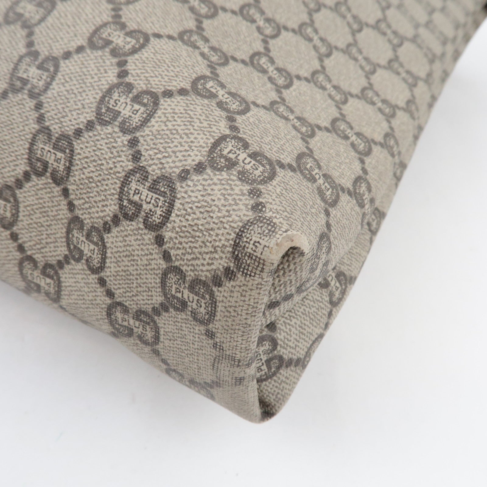 GUCCI Old GUCCI Sherry GG Plus Tote Bag Beige Brown