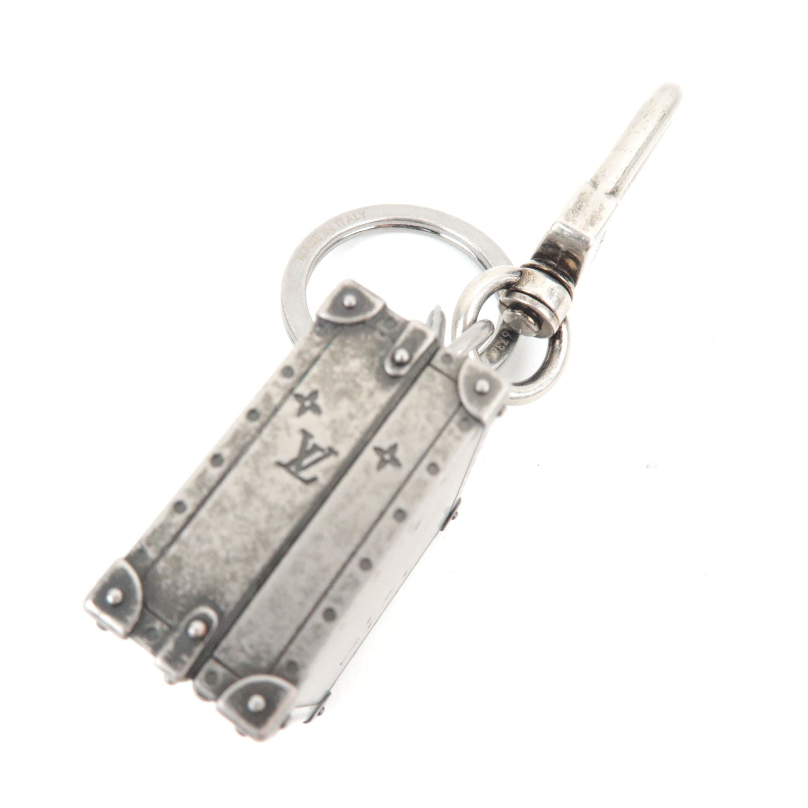 Louis Vuitton The President Bag Charm Metal Vintage Silver M67366 DI1105