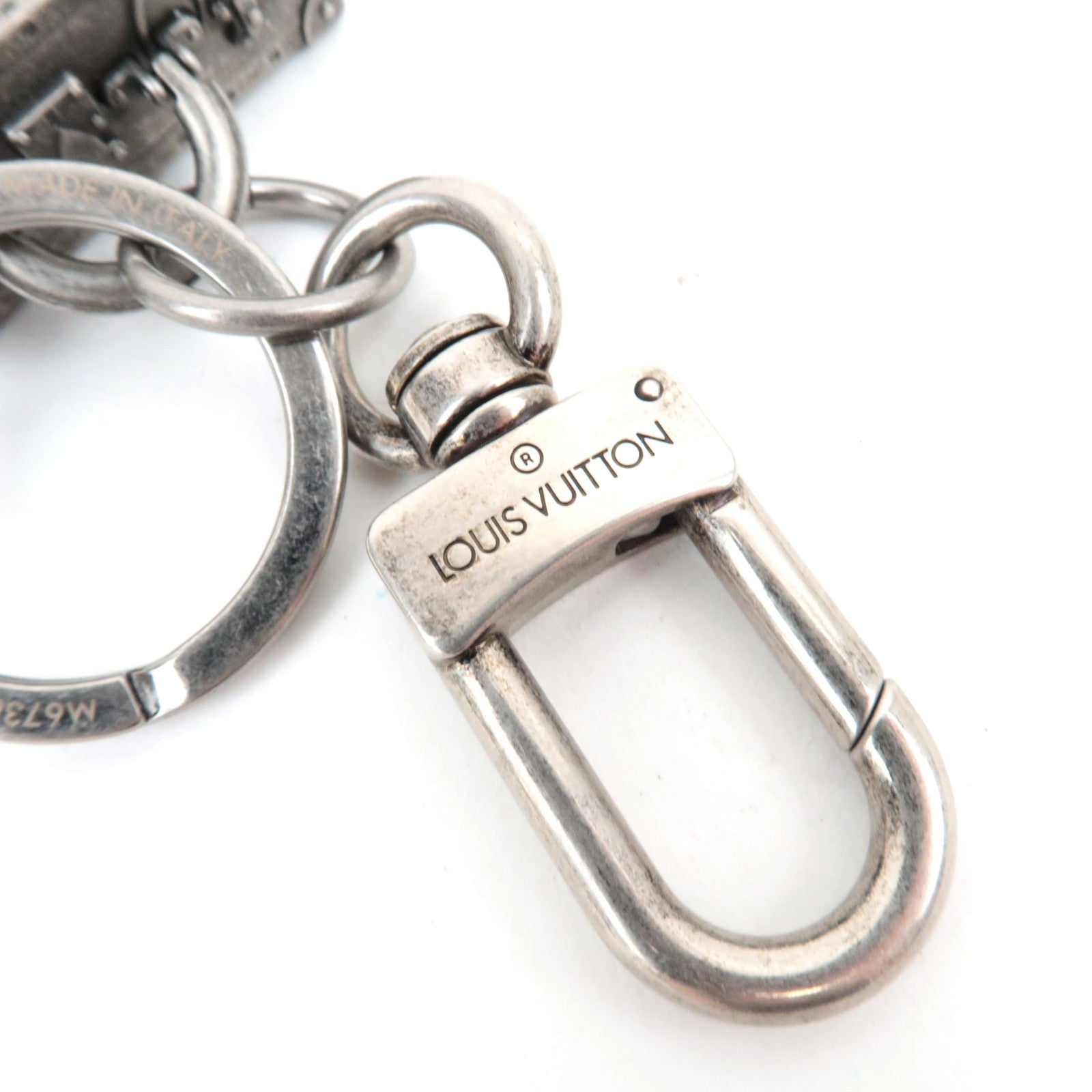 Louis Vuitton The President Bag Charm Metal Vintage Silver M67366 DI1105