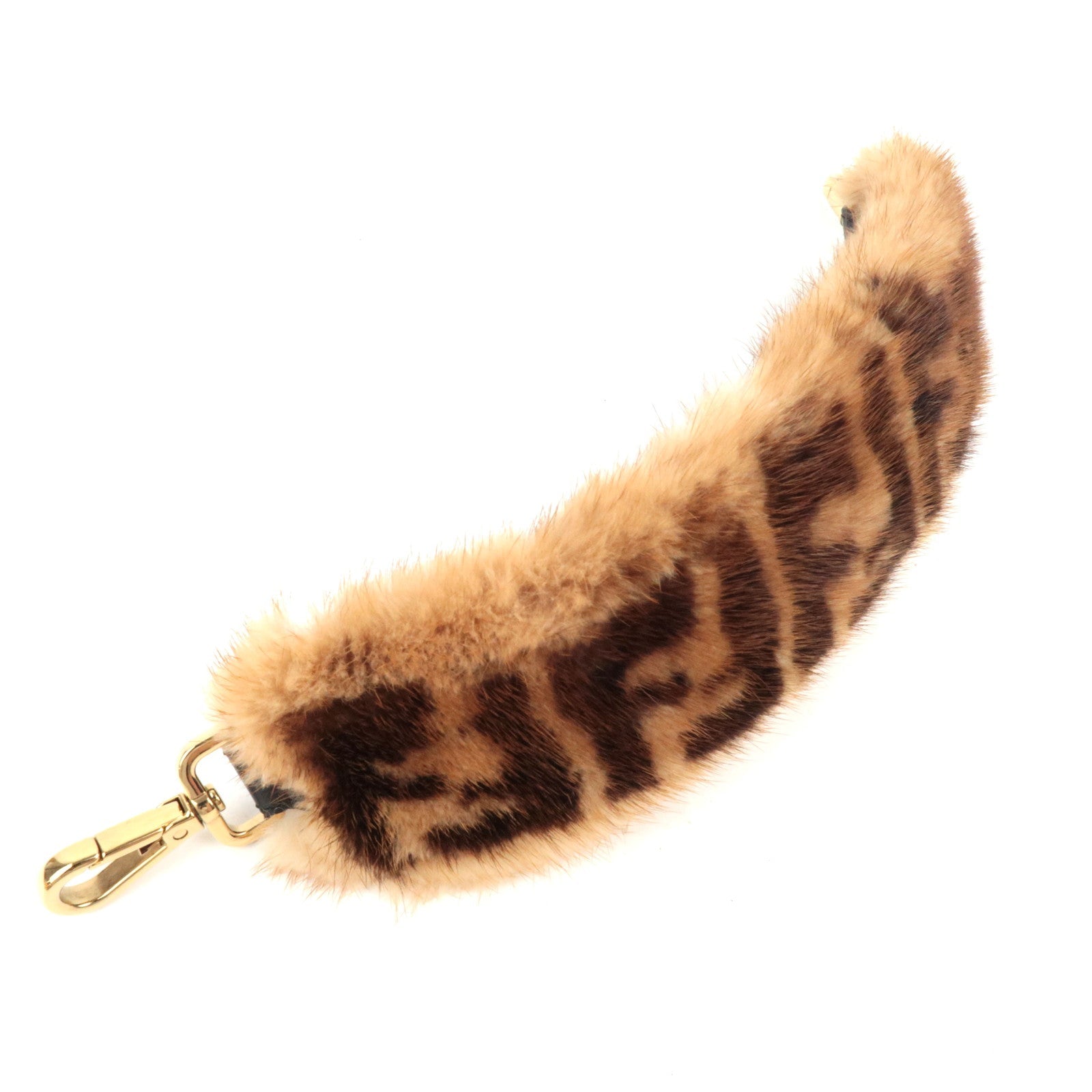 FENDI Zucca Fur Shoulder Strap Fur Brown 8AV105 *Box, Dust bag77492