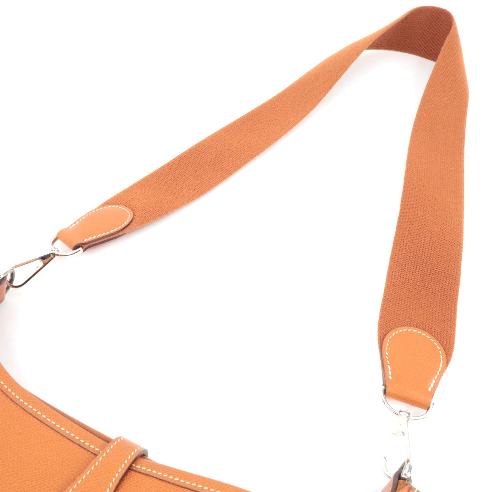 HERMES Evelyne II PM Shoulder Bag □I Stamp (2005) Veau Epsom Gold *Box, Dust bag