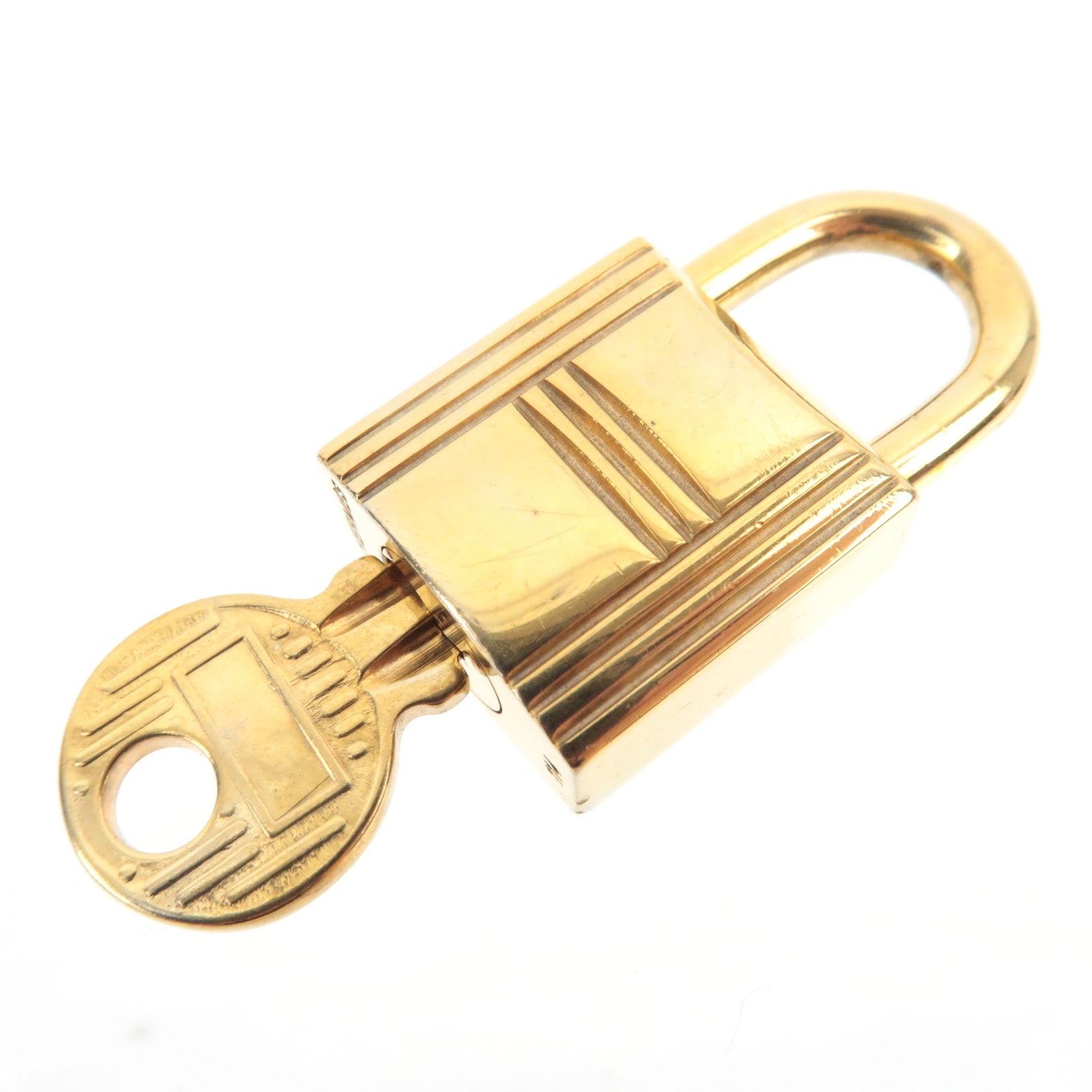 HERMES Key Lock 114 Metal Gold