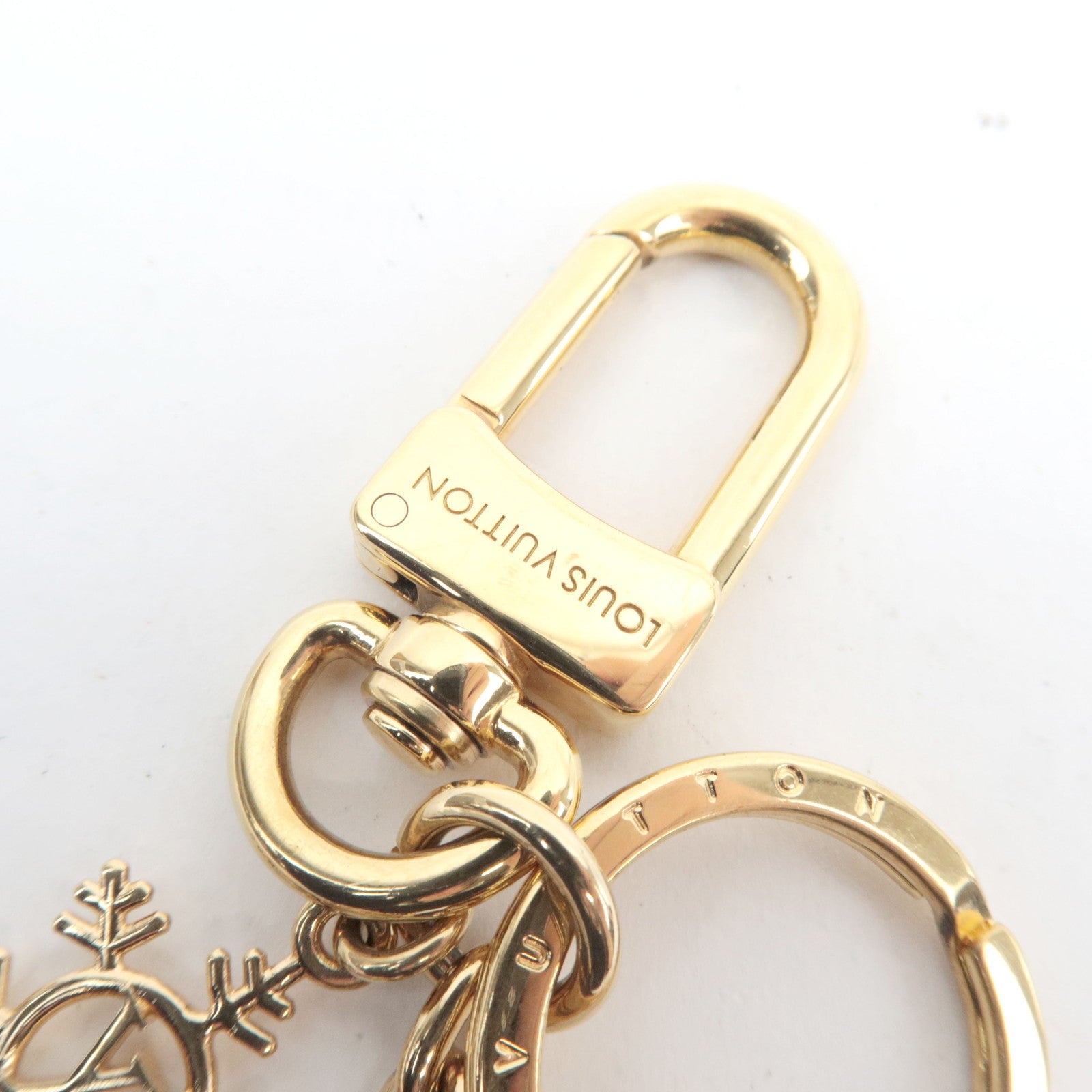 Louis Vuitton Vivienne Ice Skate Bag Charm Metal Gold M01444 BY2203 *Box, Dust bag