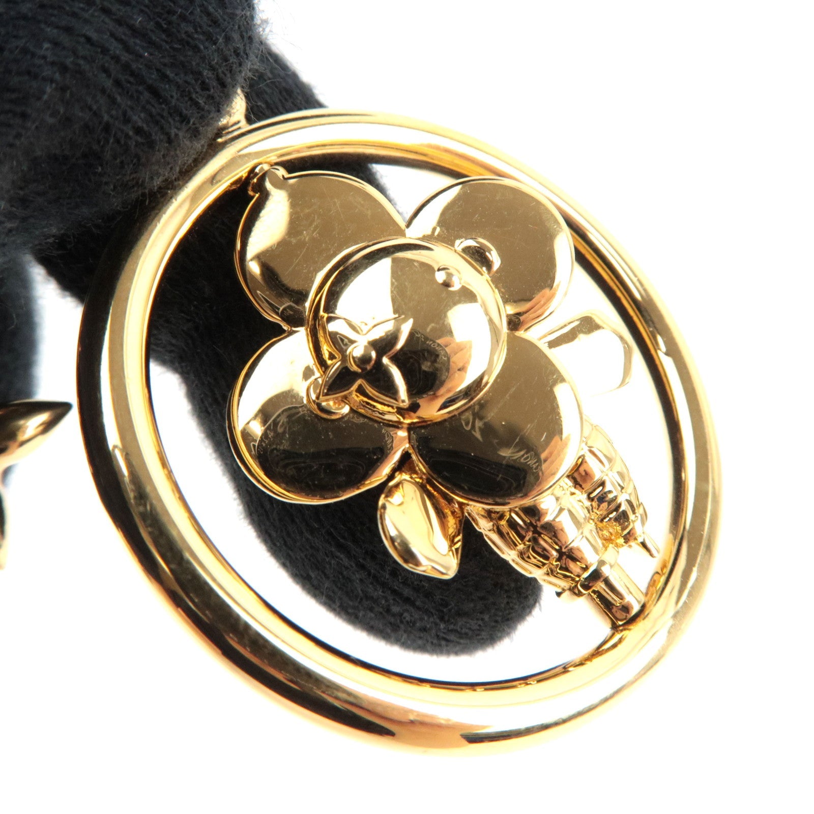 Louis Vuitton Vivienne Ice Skate Bag Charm Metal Gold M01444 BY2203 *Box, Dust bag