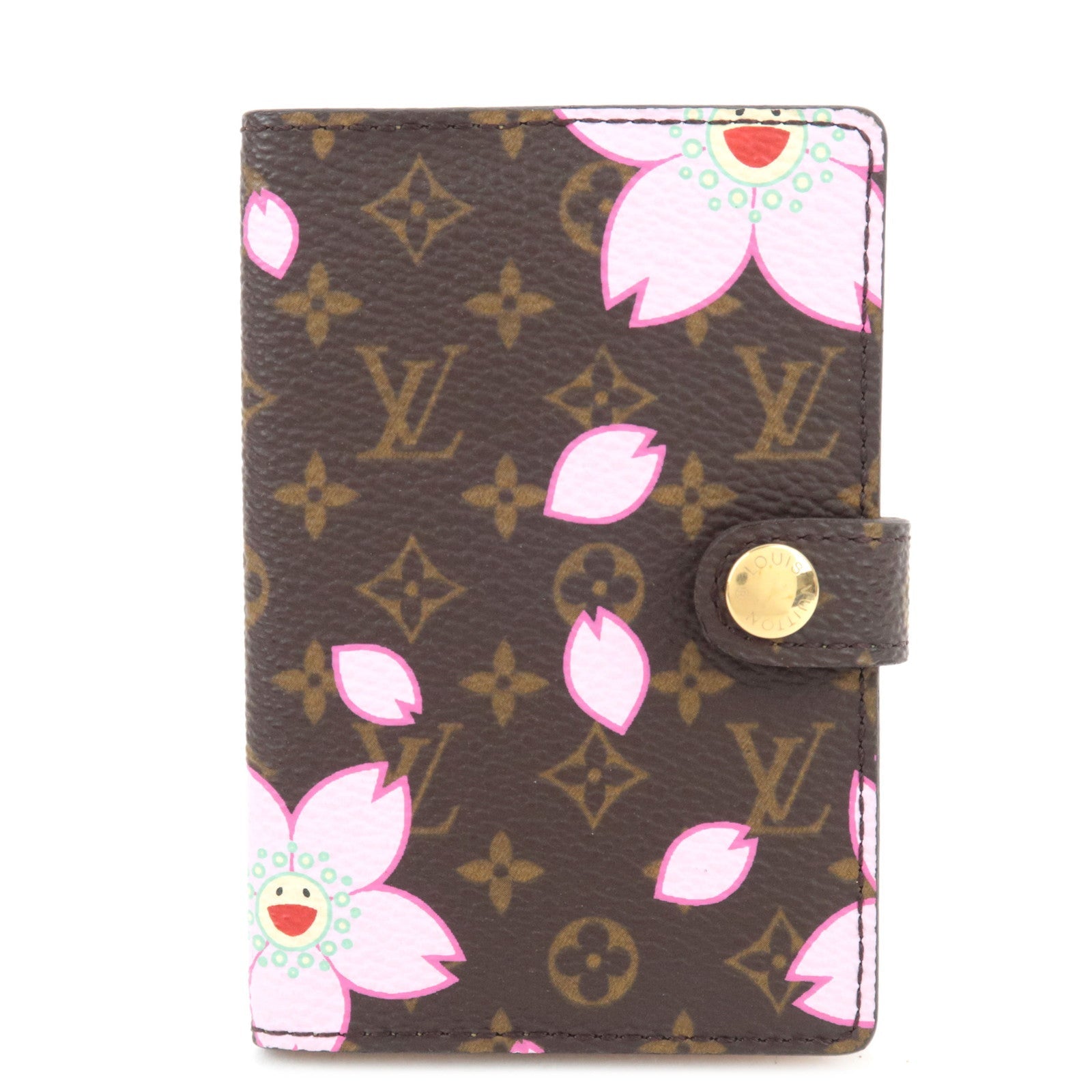 Louis Vuitton Monogram Cherry Blossom Agenda Mini Planner Cover M92021 SR0033 77571