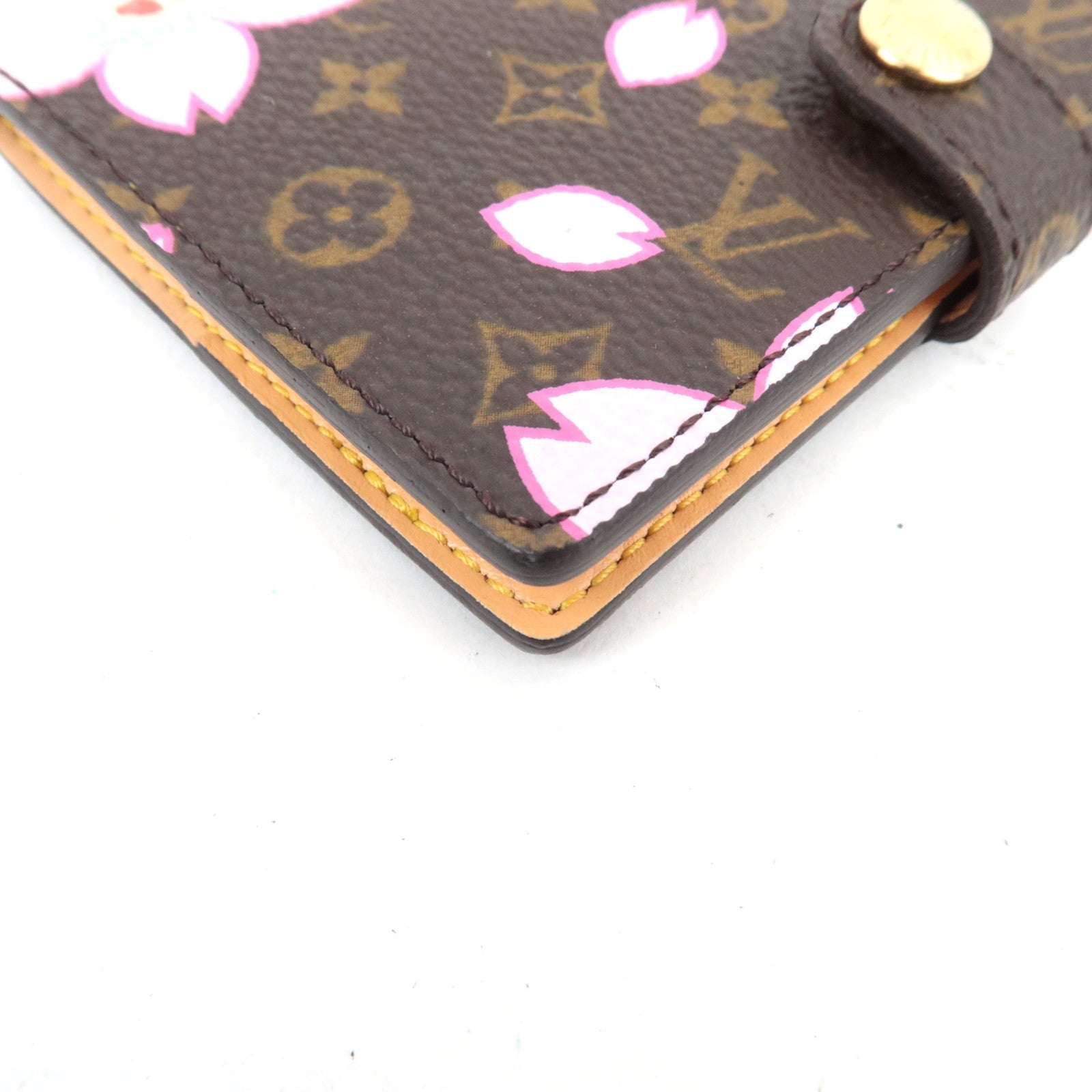 Louis Vuitton Monogram Cherry Blossom Agenda Mini Planner Cover M92021 SR0033