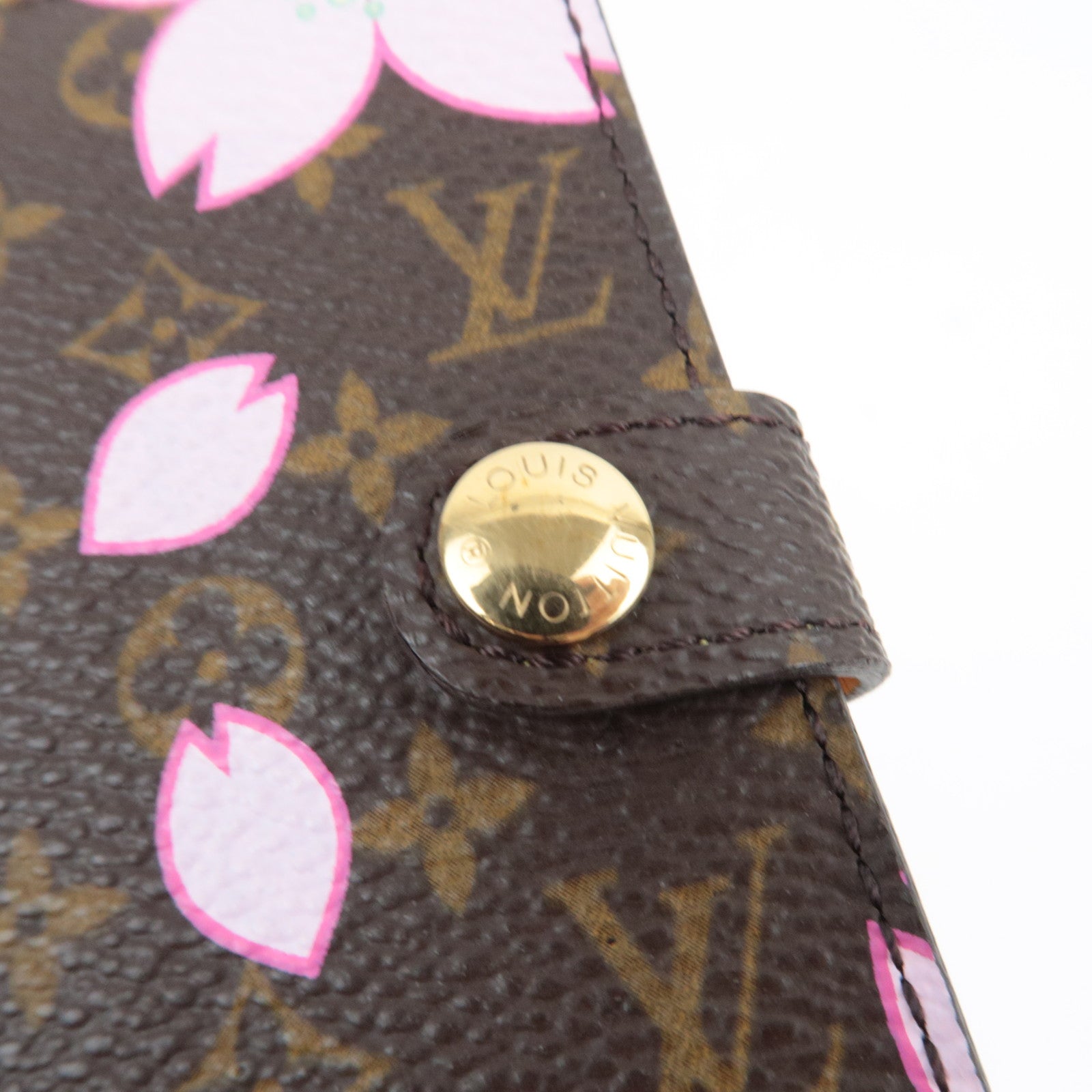 Louis Vuitton Monogram Cherry Blossom Agenda Mini Planner Cover M92021 SR0033