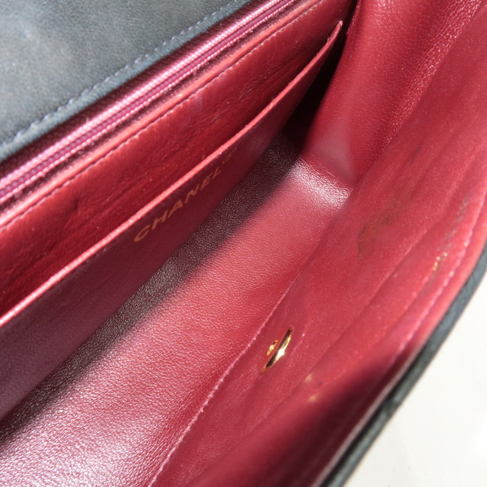 CHANEL Diana Matelasse 23 Chain Shoulder Bag Lambskin Black Gold HDW A01164 2368479